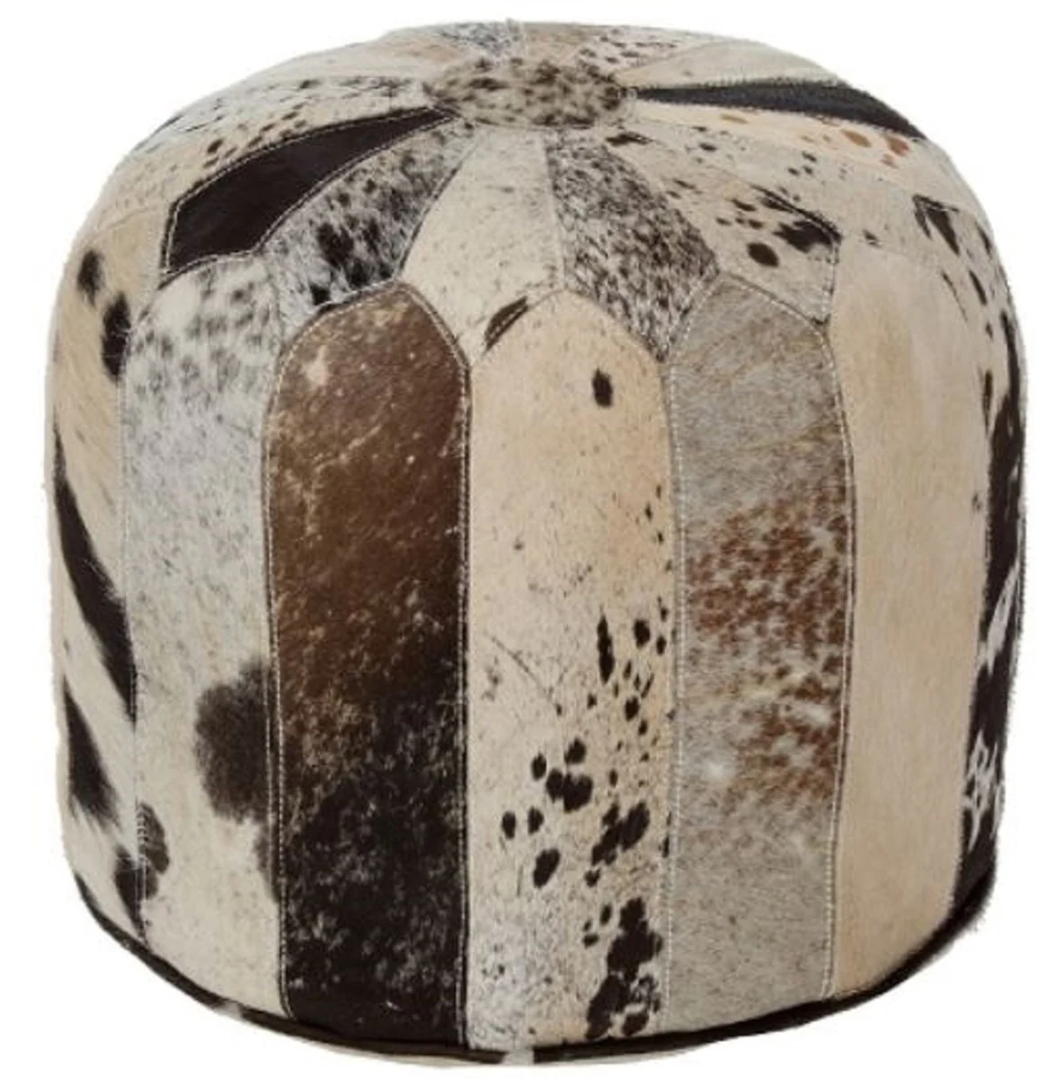 Casa Padrino taburete del asiento de piel de lujo multicolor 44 x 44 x H. 44 cm - Colección de Lujo