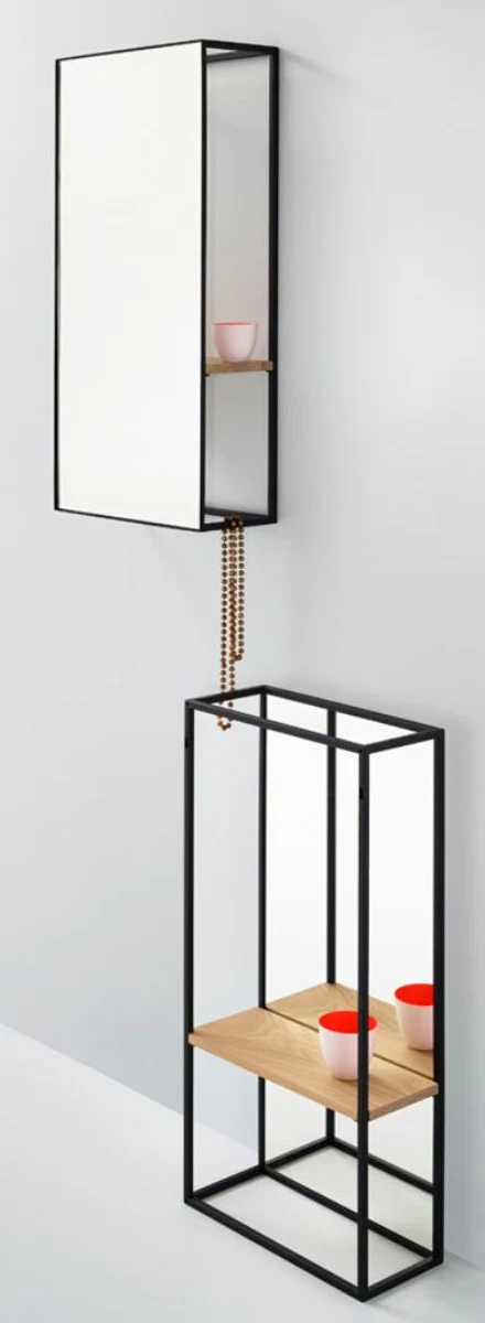 Casa Padrino espejo de pared de lujo con estante 40 x 17 x H. 80 cm - Espejo de Dise?o