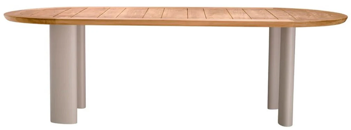 Casa Padrino mesa de comedor de jard¨ªn de lujo natural / arena 247 cm