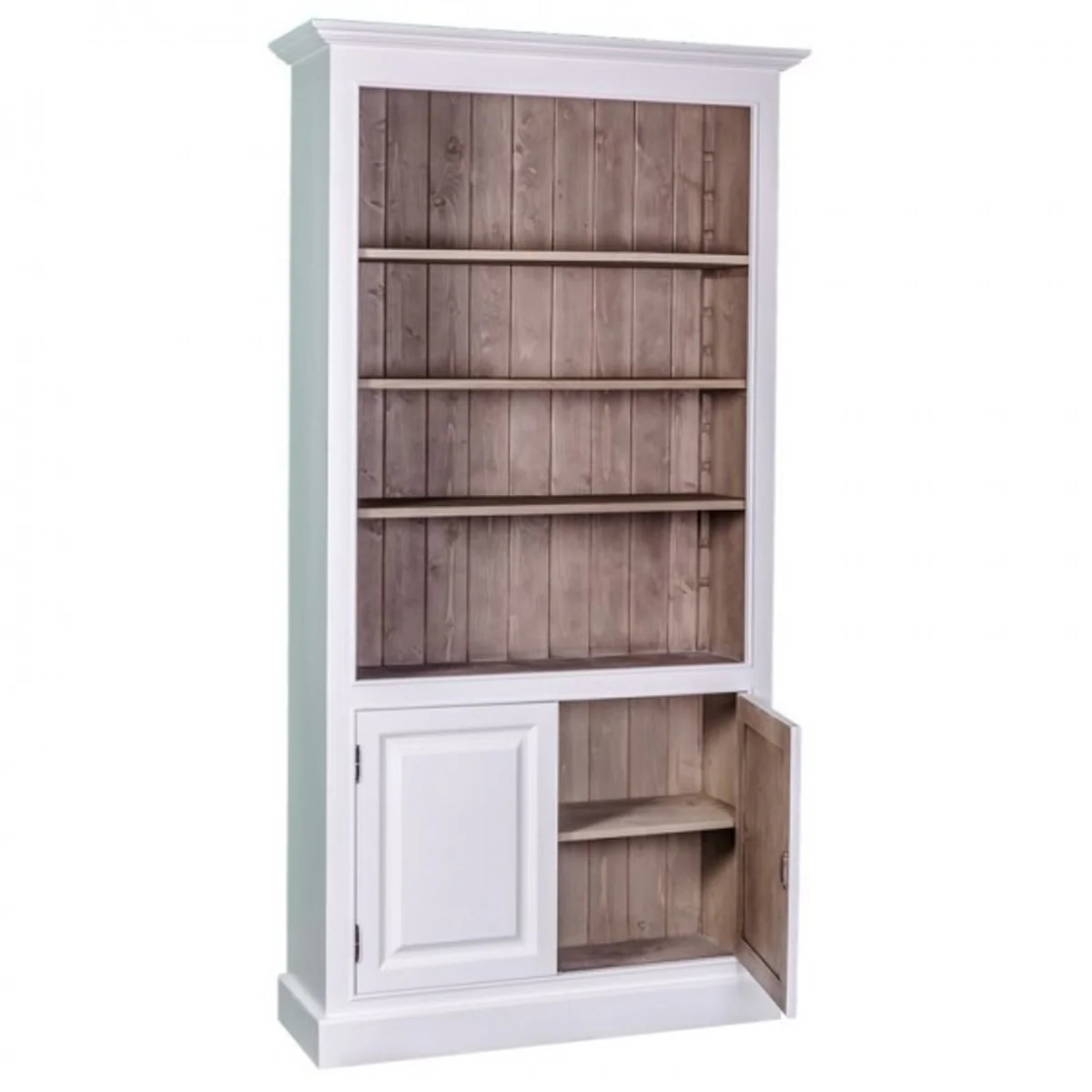 Casa Padrino Country House bookcase B 109 x H 210 cm bookcase shelving cabinet - Art Deco Art Nouveau Hotel Solid wood furniture
