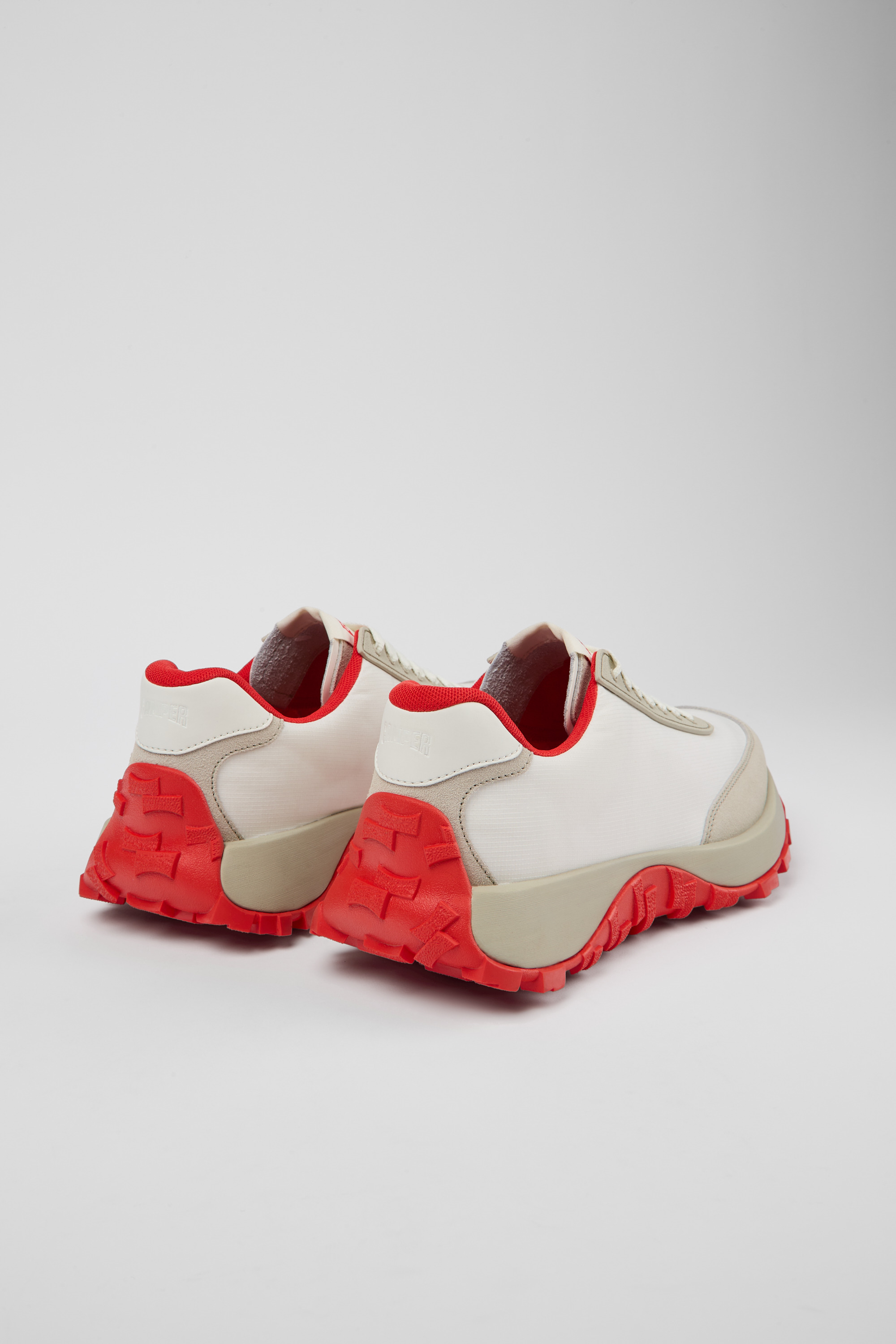 Drift Trail VIBRAM - White recycled PET and nubuck sneakers for men