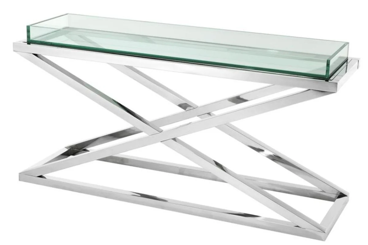 Soporte del acero inoxidable dise?ador Casa Padrino 150 x 45 x H. 77 cm - muebles de hotel de lujo