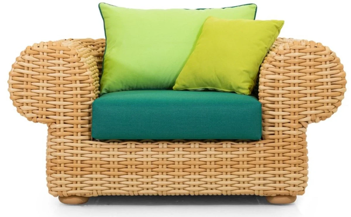 Casa Padrino sill¨®n de jard¨ªn de lujo natural / verde 135 cm