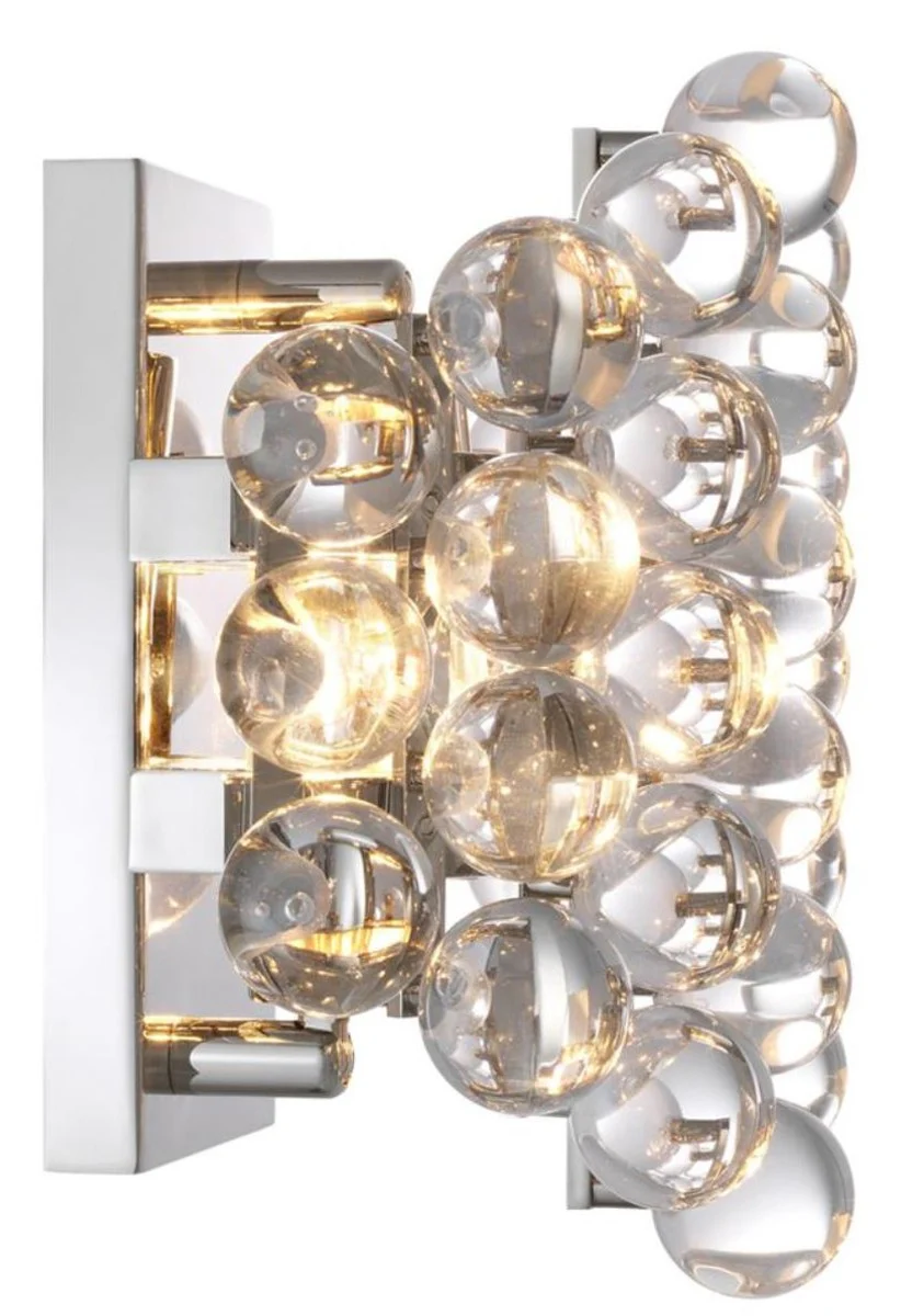Casa Padrino luxury wall lamp silver 24.5 x 15 x H. 24 cm - Luxury Quality