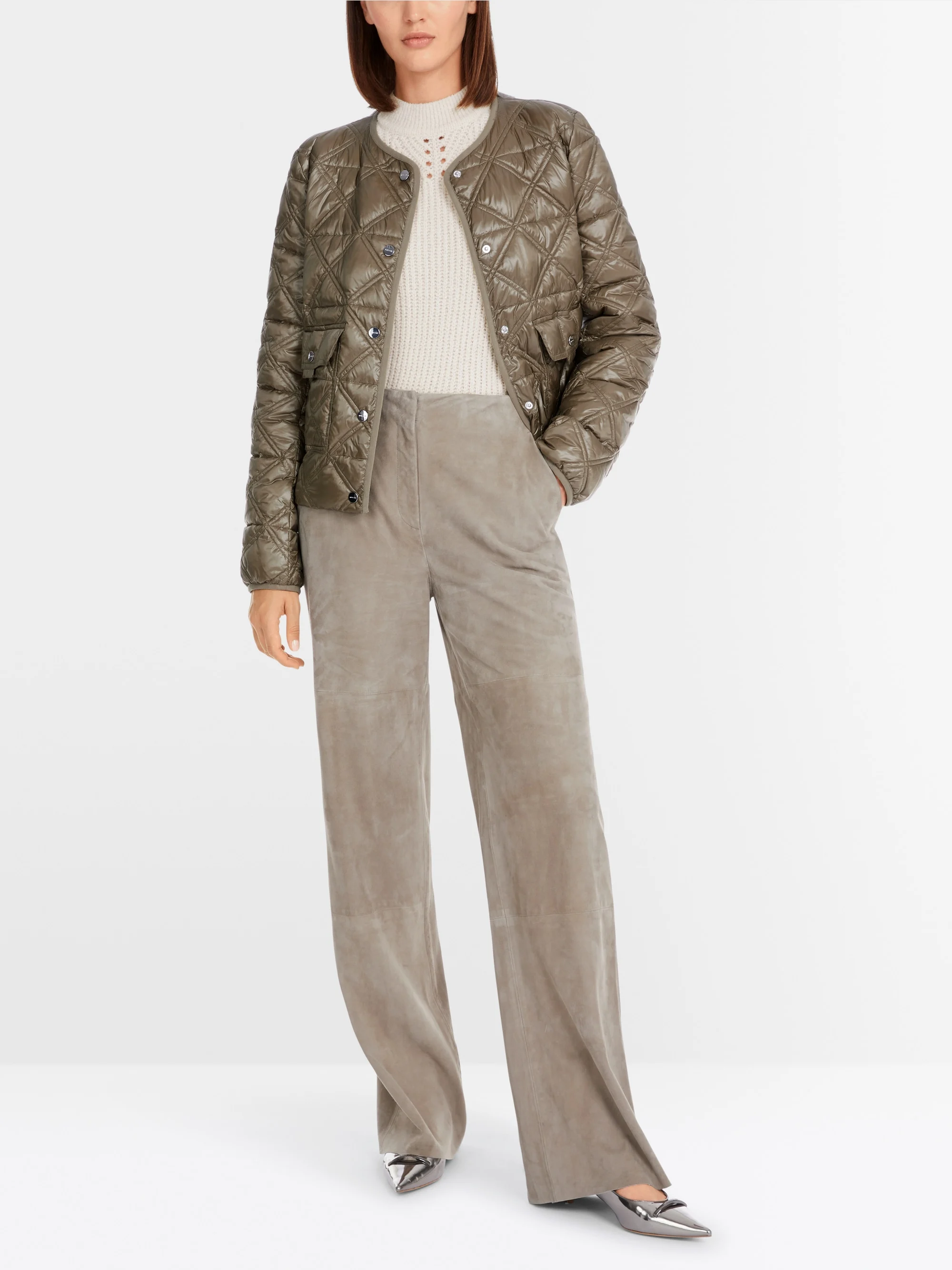 Marc-Cain Quilted diamond outdoor jacket