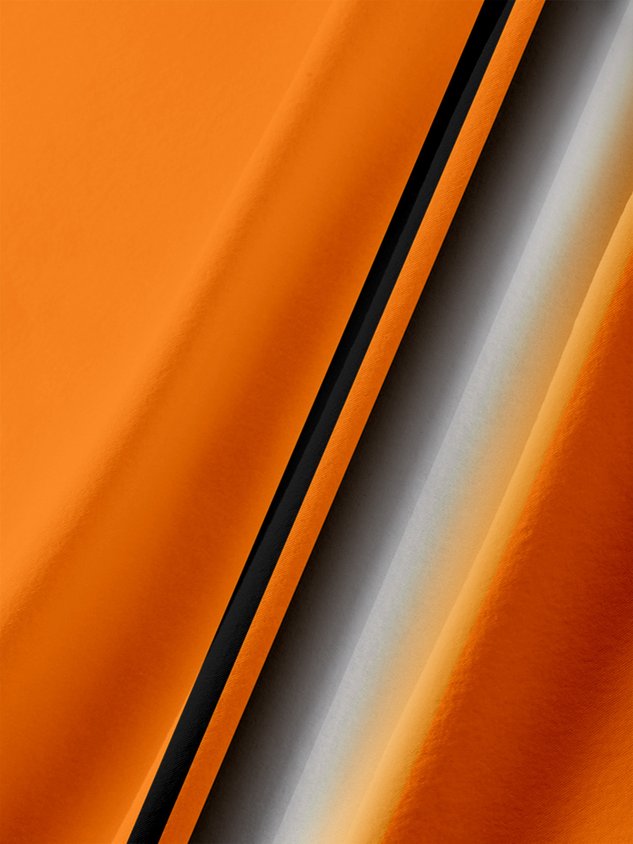 Black Cat Gradient Chest Pocket Short Sleeve Bowling Shirt