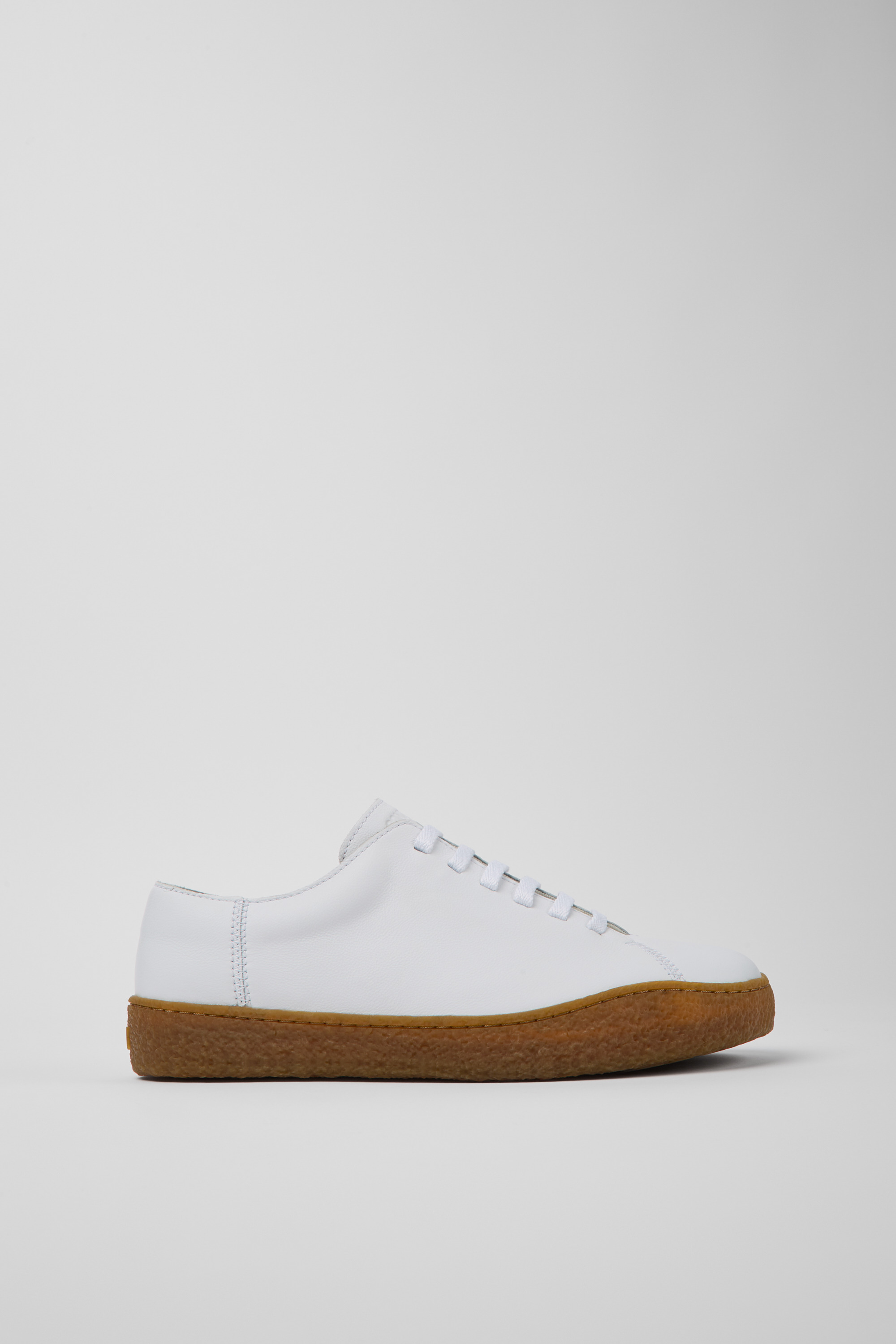 Peu Terreno - White leather shoes for men