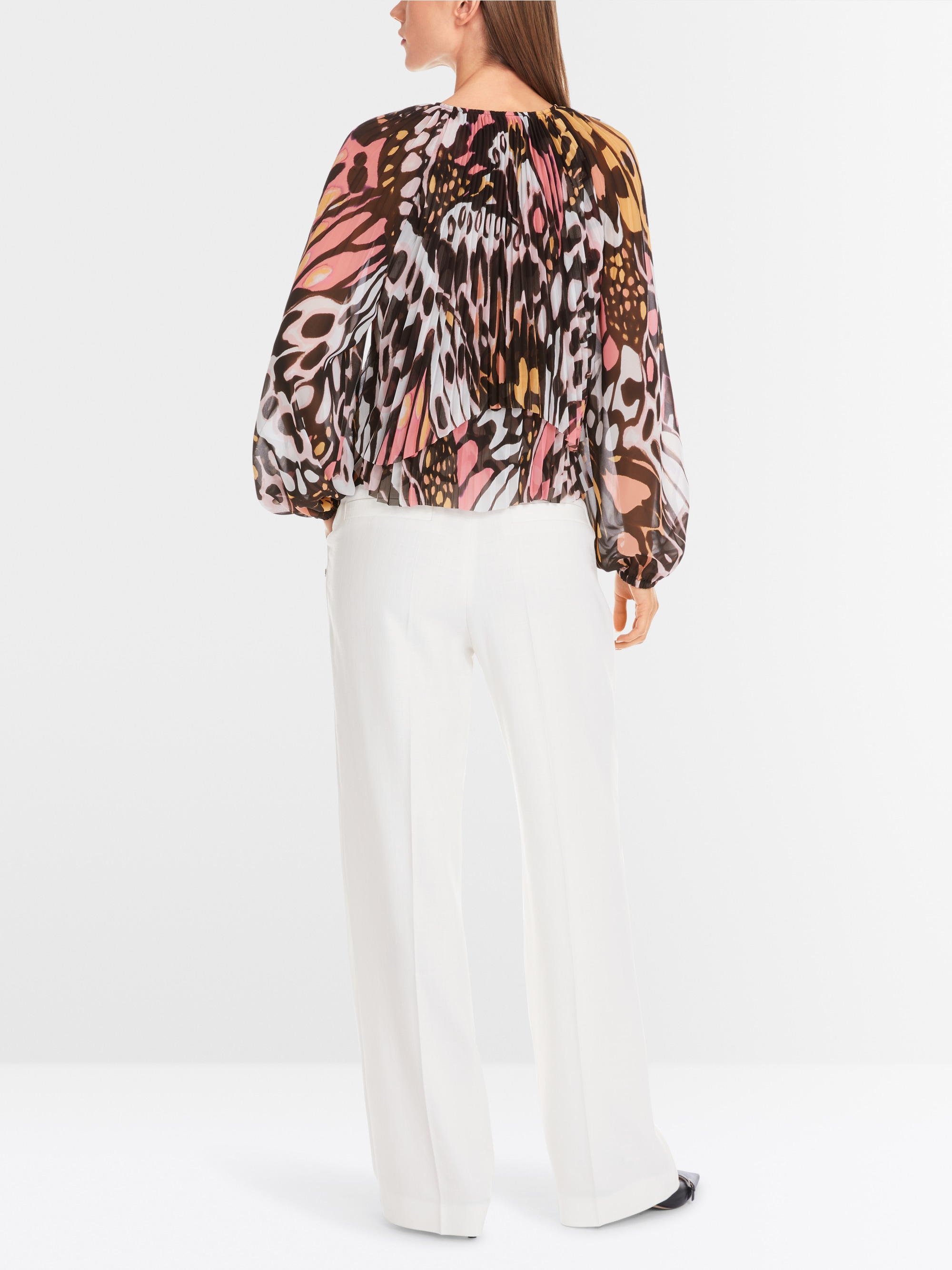 Marc-Cain Stylized Butterfly Print Blouse