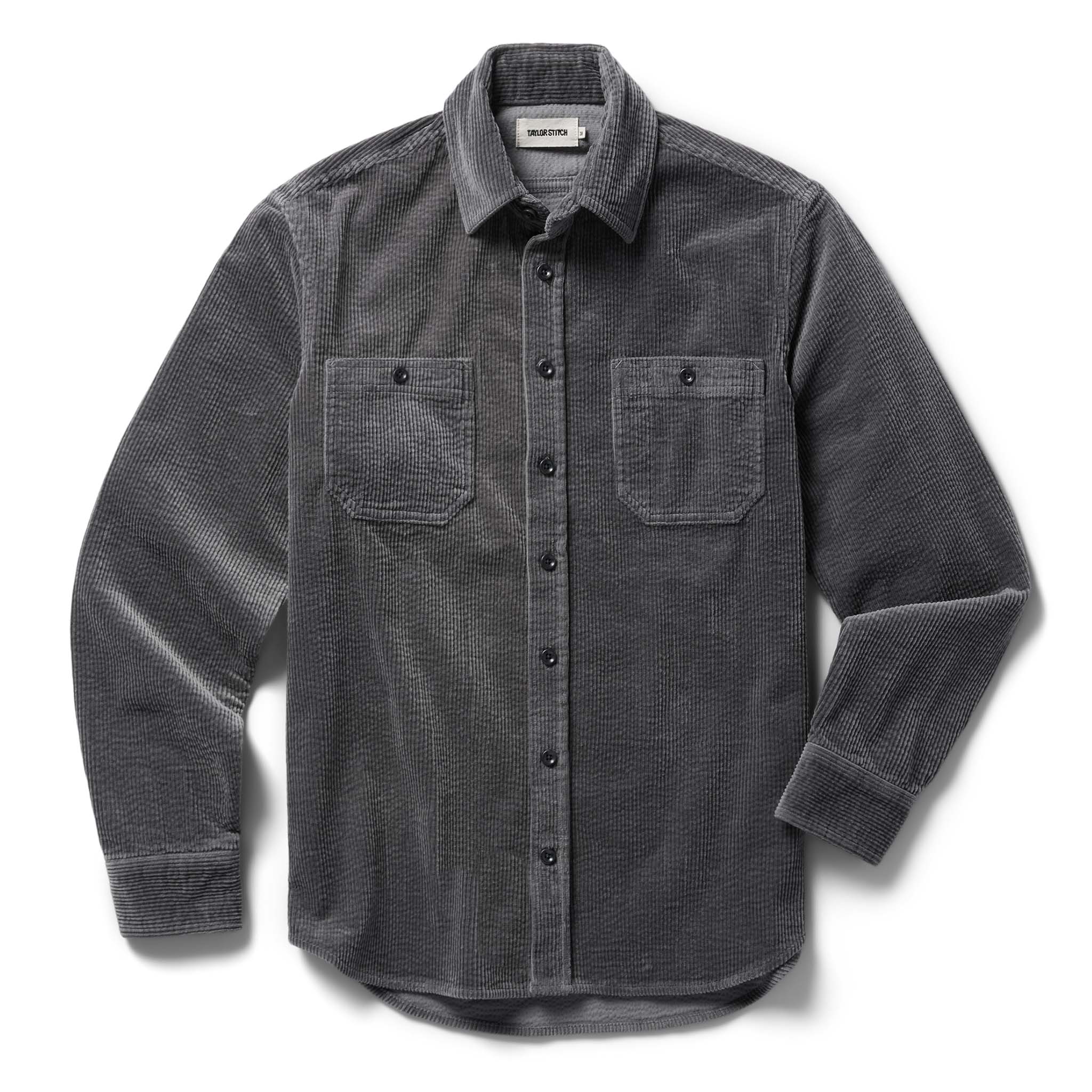 The Utility Shirt in Dark Charcoal Crepe Cord
