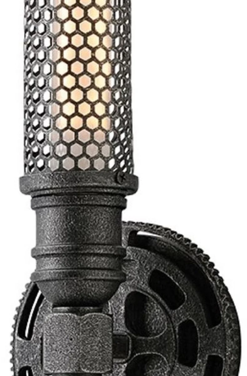 Casa Padrino lámpara de pared de lujo estaño antiguo 13,3 x 10,2 x H. 34,3 cm - Colección de Lujo