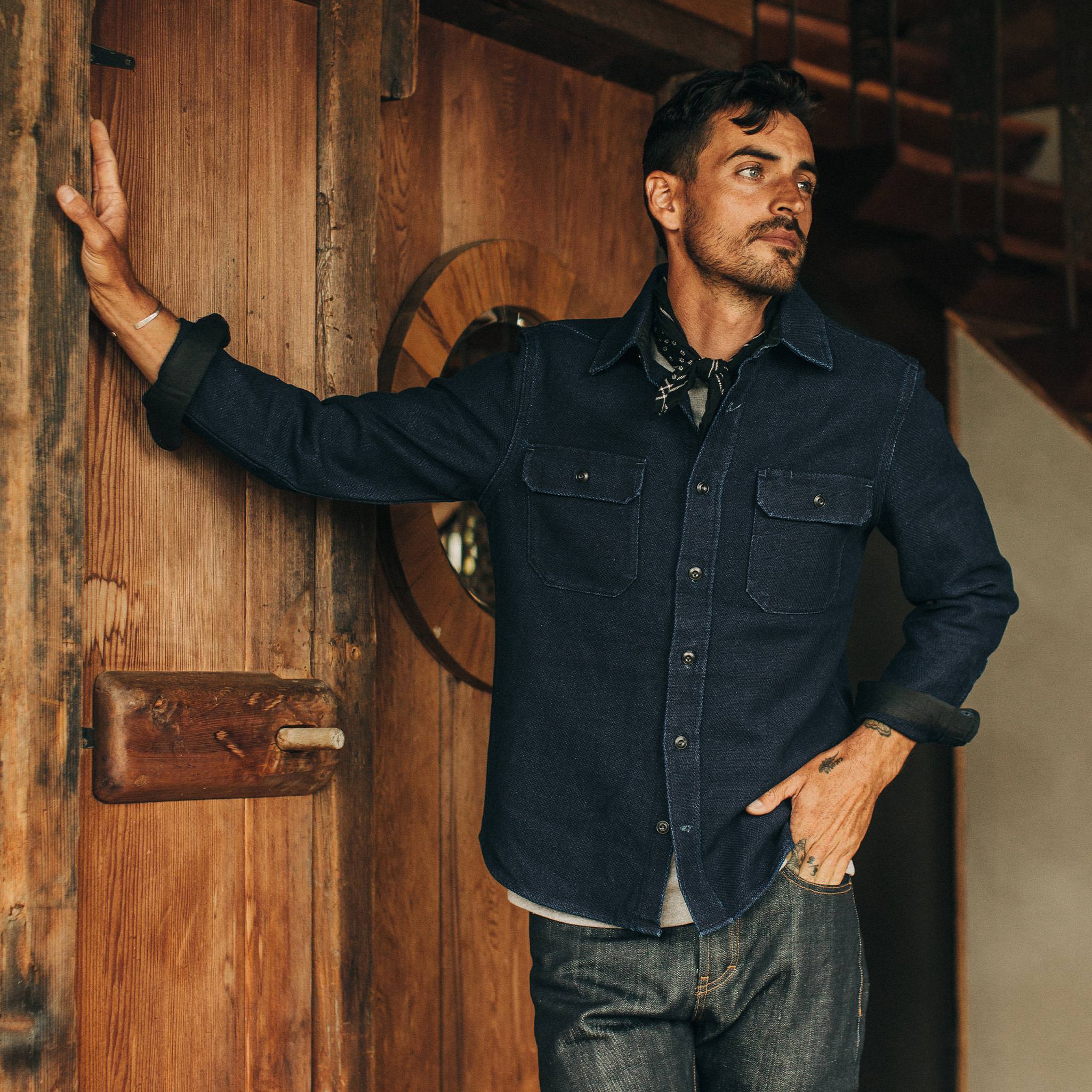 The Division Shirt in Indigo Twill