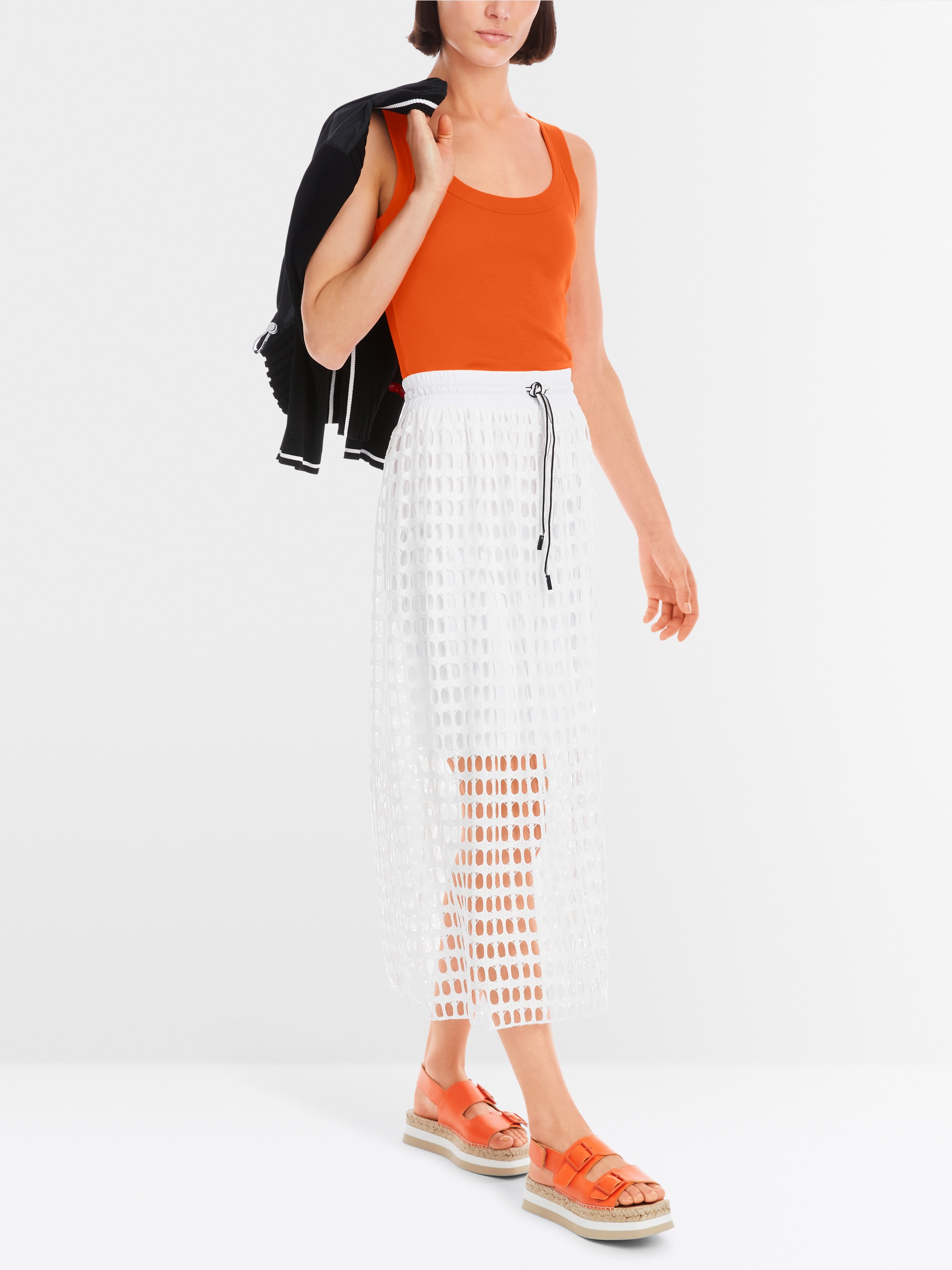 Marc-Cain Sleeveless top in cotton rib