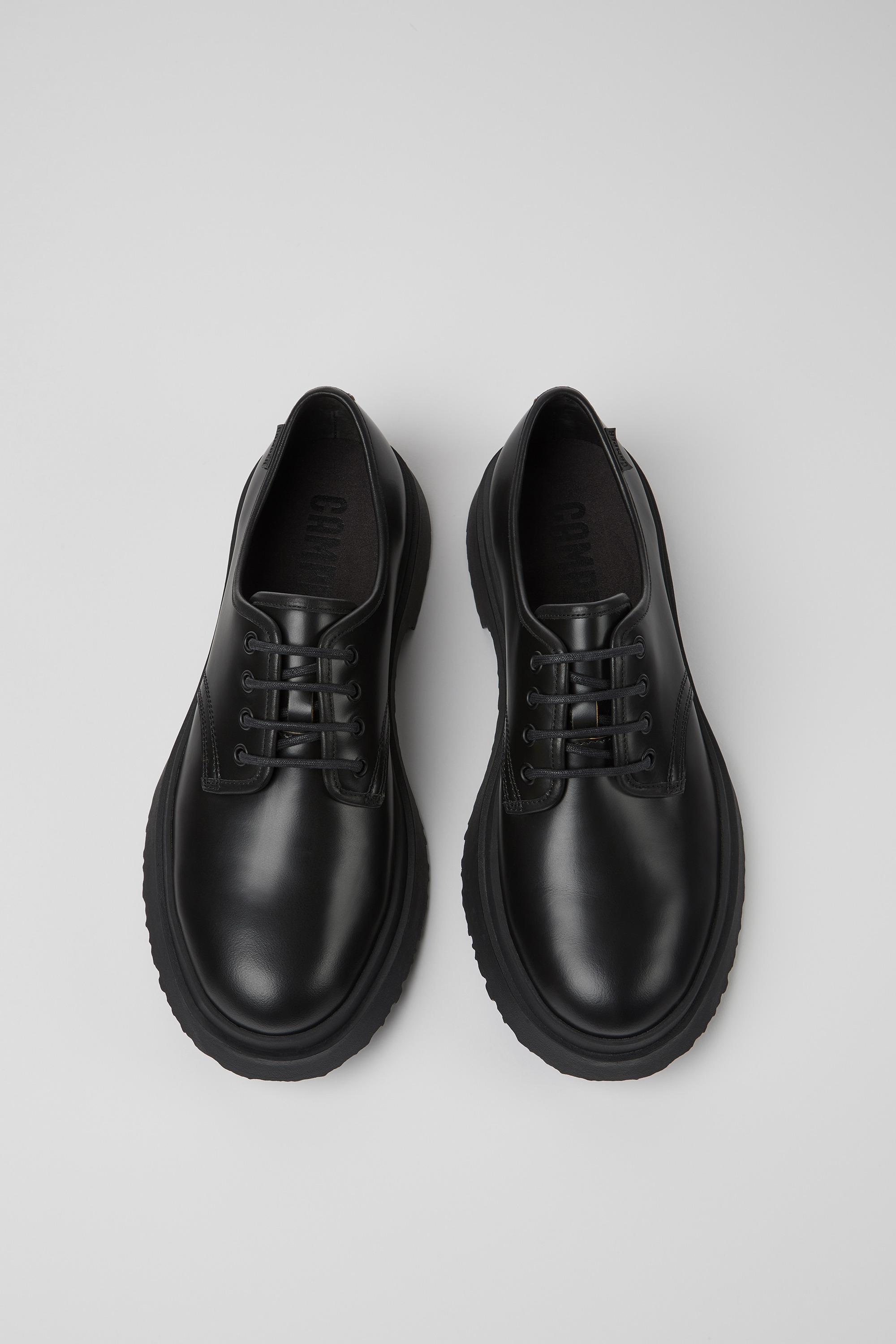 Walden - Black leather lace-up shoes for men