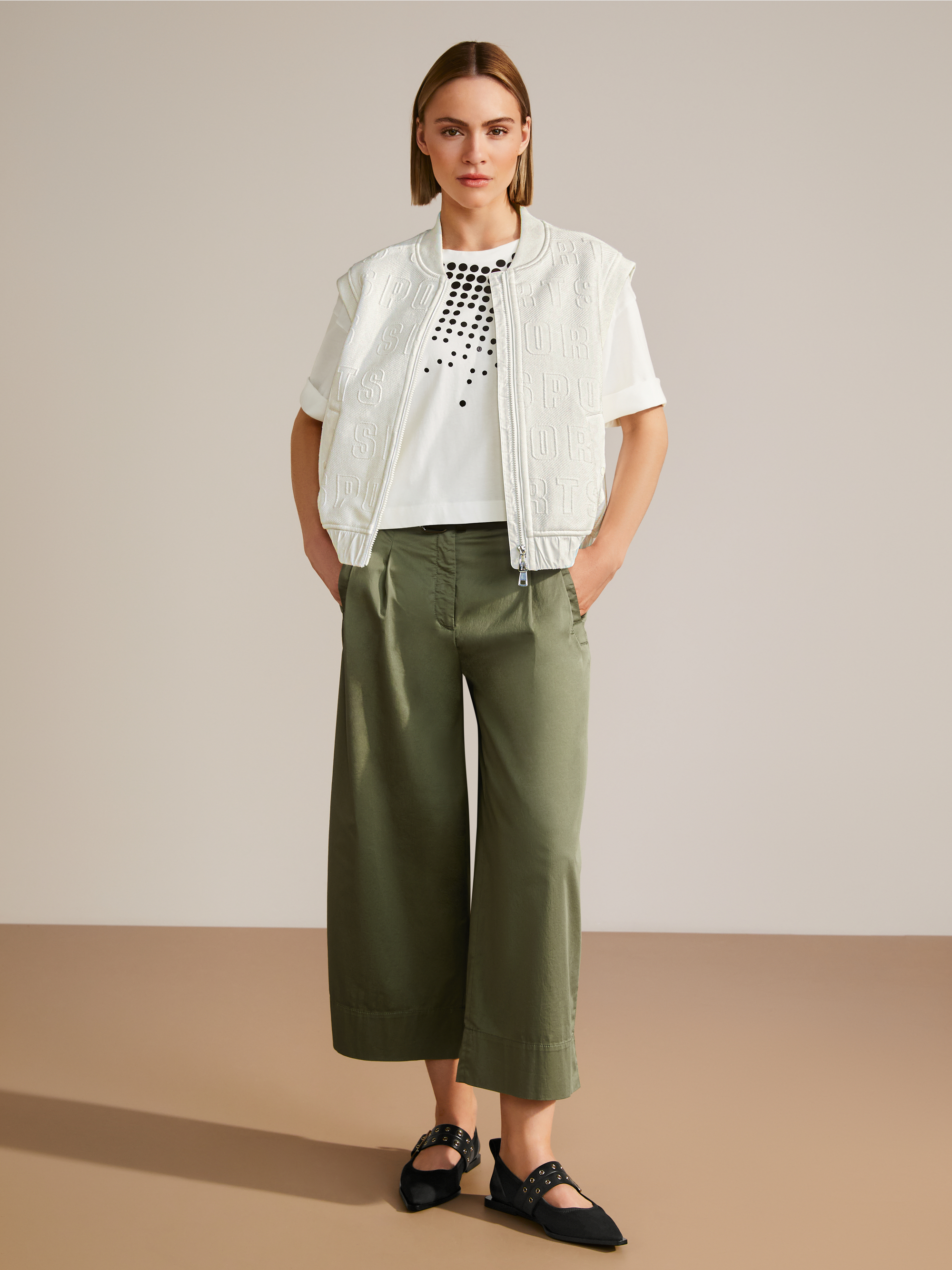 Marc-Cain Cropped T-shirt with graphic print