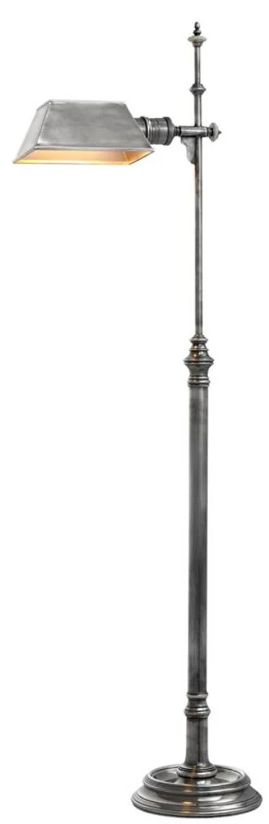 Casa Padrino l¨¢mpara de pie de lujo plata antigua 21,5 x 20,5 x H. 130 cm - muebles de estilo antiguo
