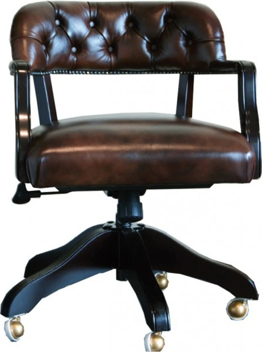 Luxury leather office chair brown swivel chair desk chair - Executive Chairs Leather Furniture Armchair