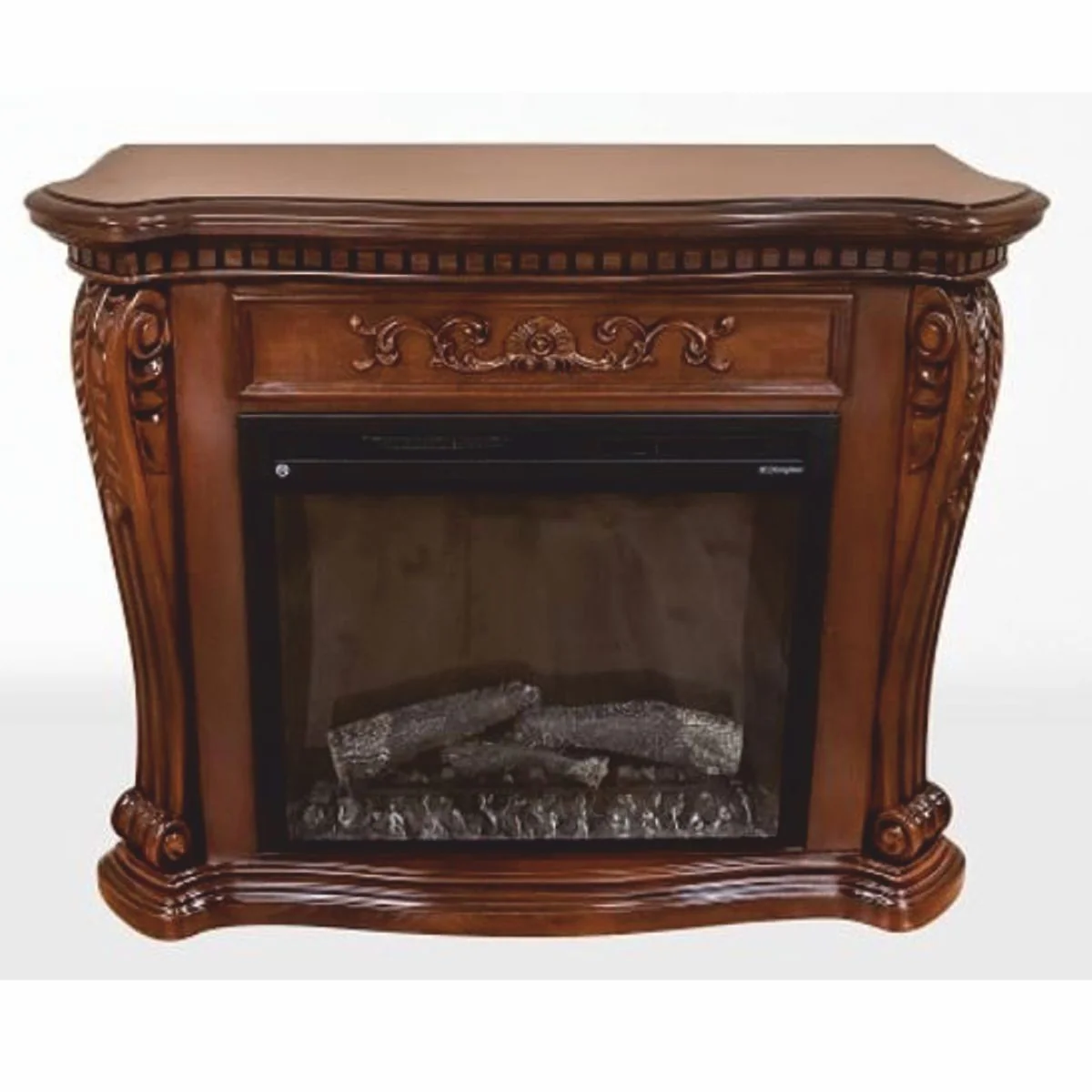 Casa Padrino Chimenea El¨¦ctrica Barroco de Lujo Marr¨®n - Muebles Barrocos