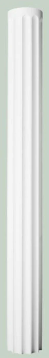 Casa Padrino elemento decorativo barroco pilar blanco 22 x 22 x A. 199,5 cm - Decoración de la Pared Adornada - Decoración Barroco