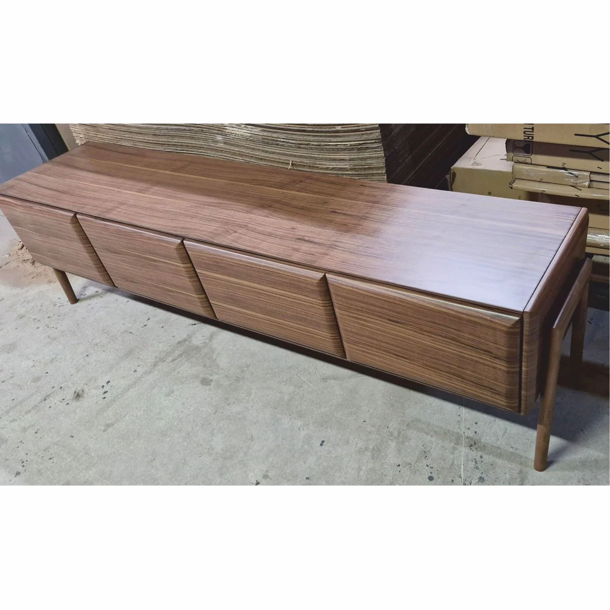 Casa Padrino gabinete de TV de lujo con 4 puertas marrón 220 cm - Muebles de salón