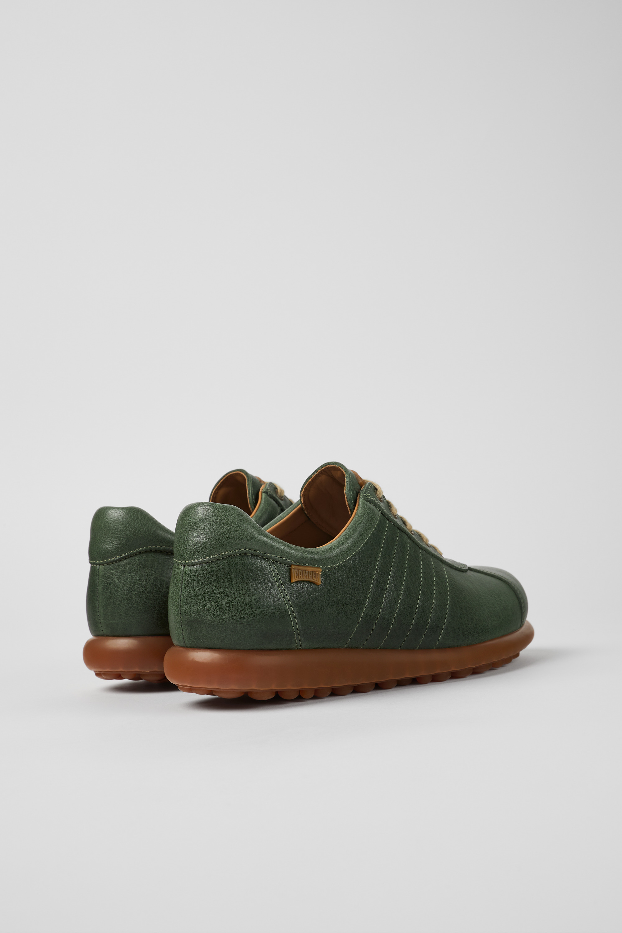Pelotas - Green vegetable tanned leather shoes for women