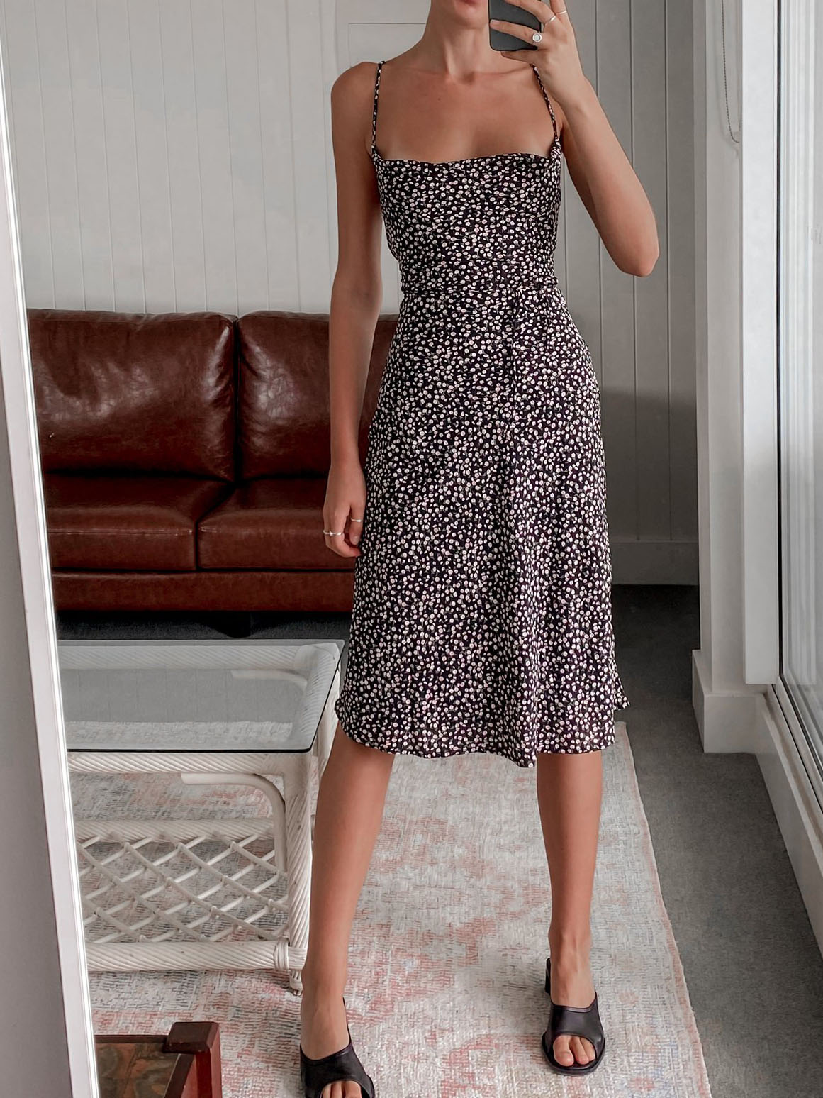 Fashion Print Suspender Dress