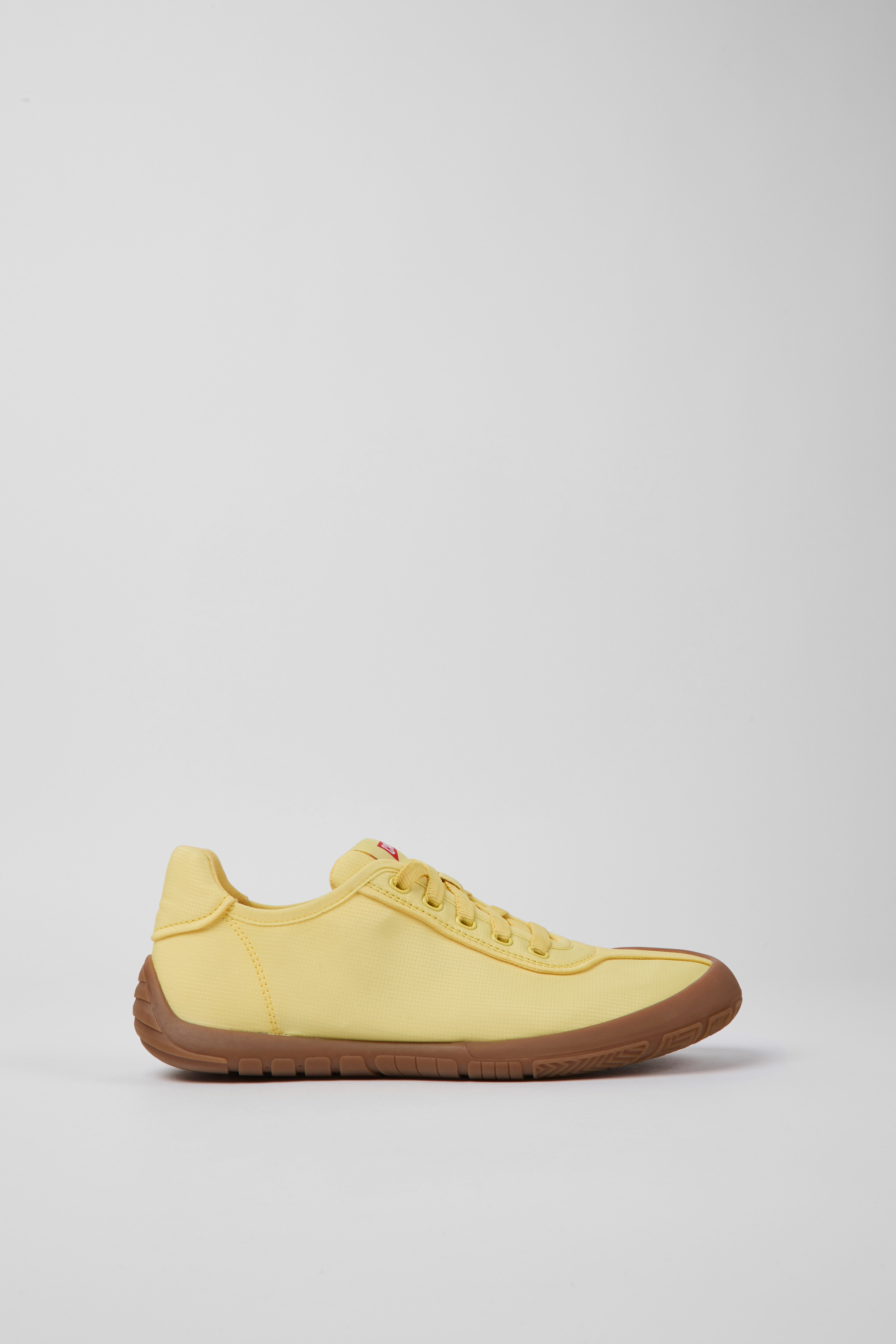 Path - Yellow textile sneakers for women
