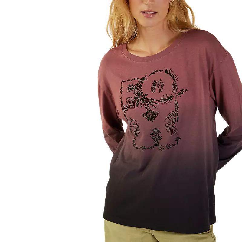 Womens Sensory Dye Long Sleeve Basic Tee