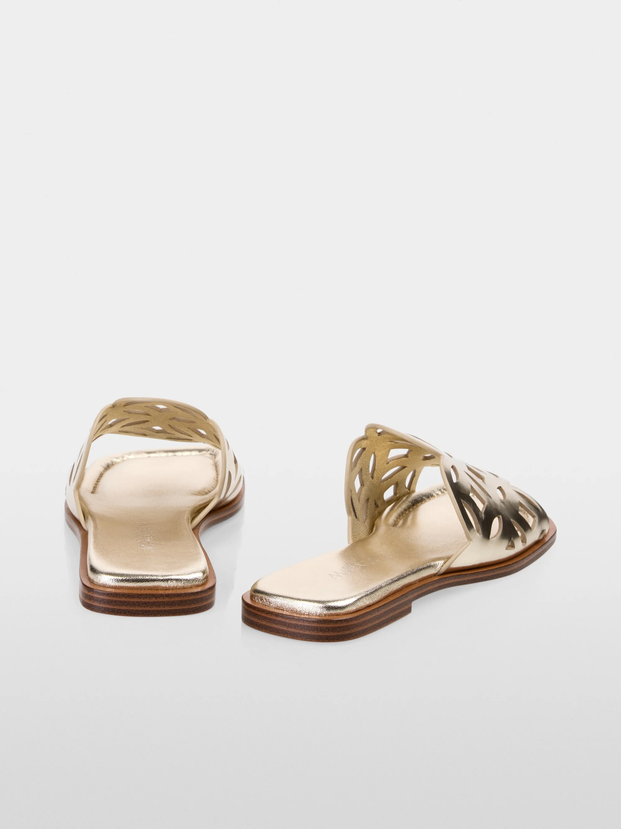 Marc-Cain Flat mules in metallic
