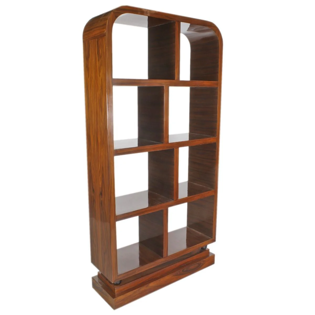 Casa Padrino Art Deco estanter¨ªa caoba - Art Deco libros sistema de estanter¨ªas para gabinetes muebles estilo antiguo