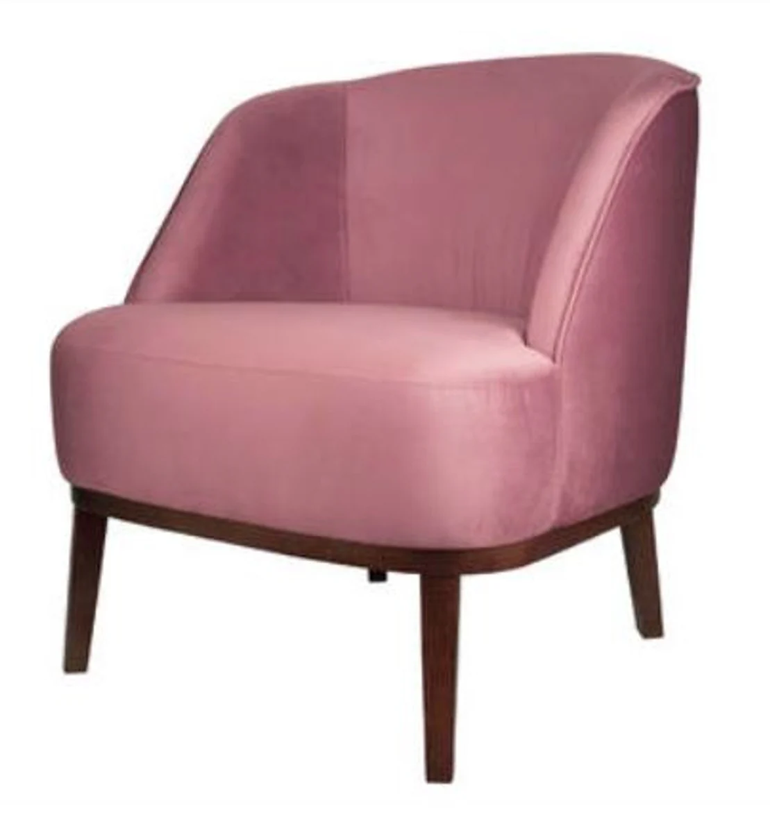 Casa Padrino Luxury Lounge Chair Pink / Brown 66 x 66 x H. 70 cm - Luxury Collection