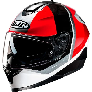 CASCO HJC C70N ALIA - NEGRO / BLANCO / ROJO