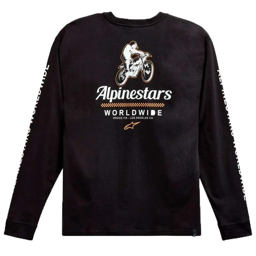 CAMISETA ALPINESTARS AUTHENTICATED LONG SLEEVE NEGRO