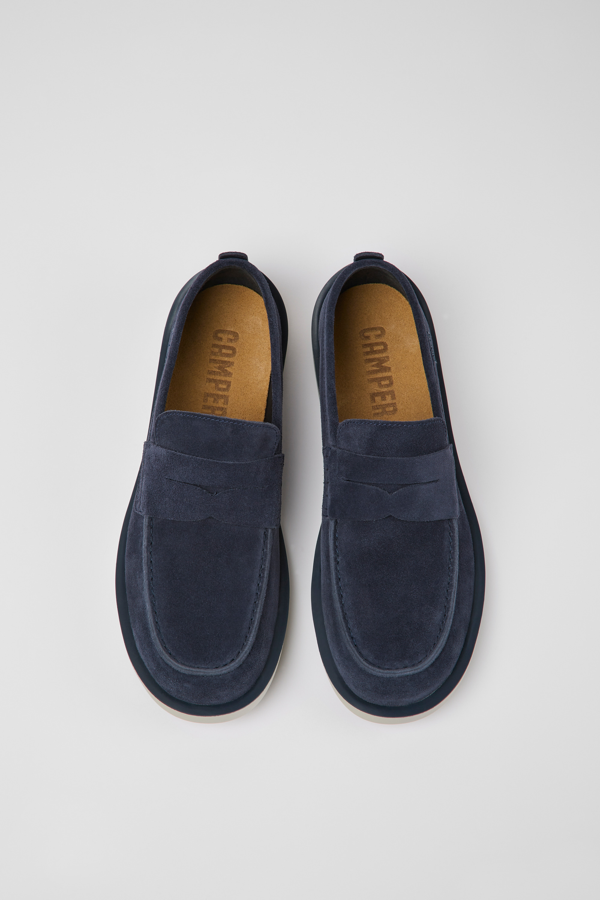 Wagon - Blue nubuck shoes for men