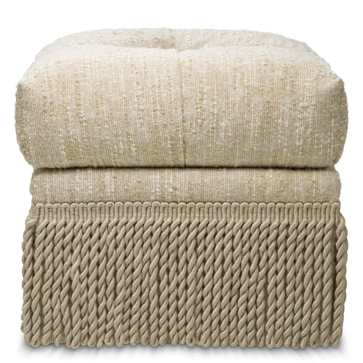 Casa Padrino taburete de lujo crema 53 x 53 x A. 47 cm - Taburete de sal¨®n y hotel