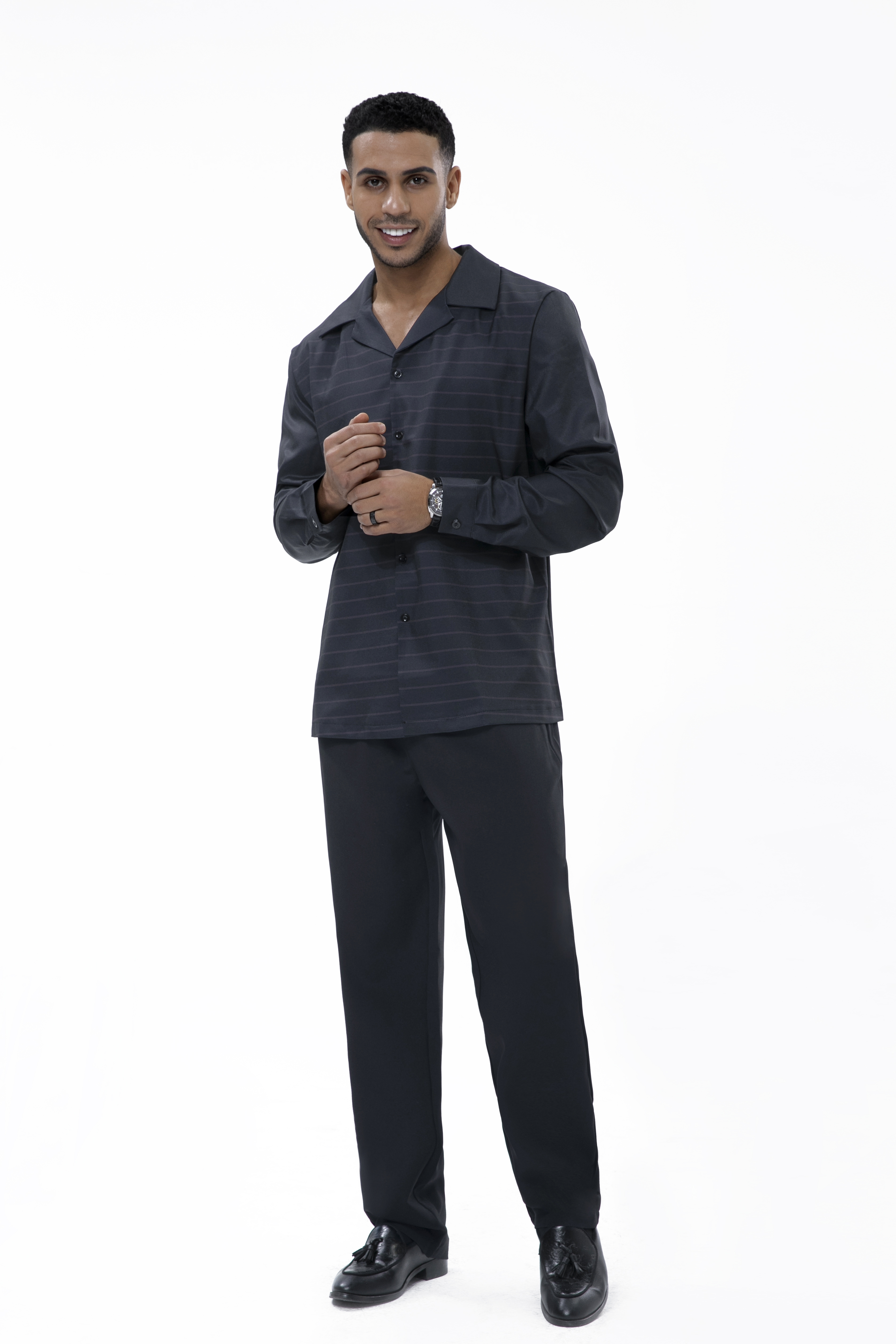 Suitmens Men's Fashion Casual Long Sleeve Walking Suit 028