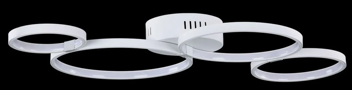 Casa Padrino aplique y luz de pared blanco 74 x 44 x H. 7 cm - Luz LED Moderna