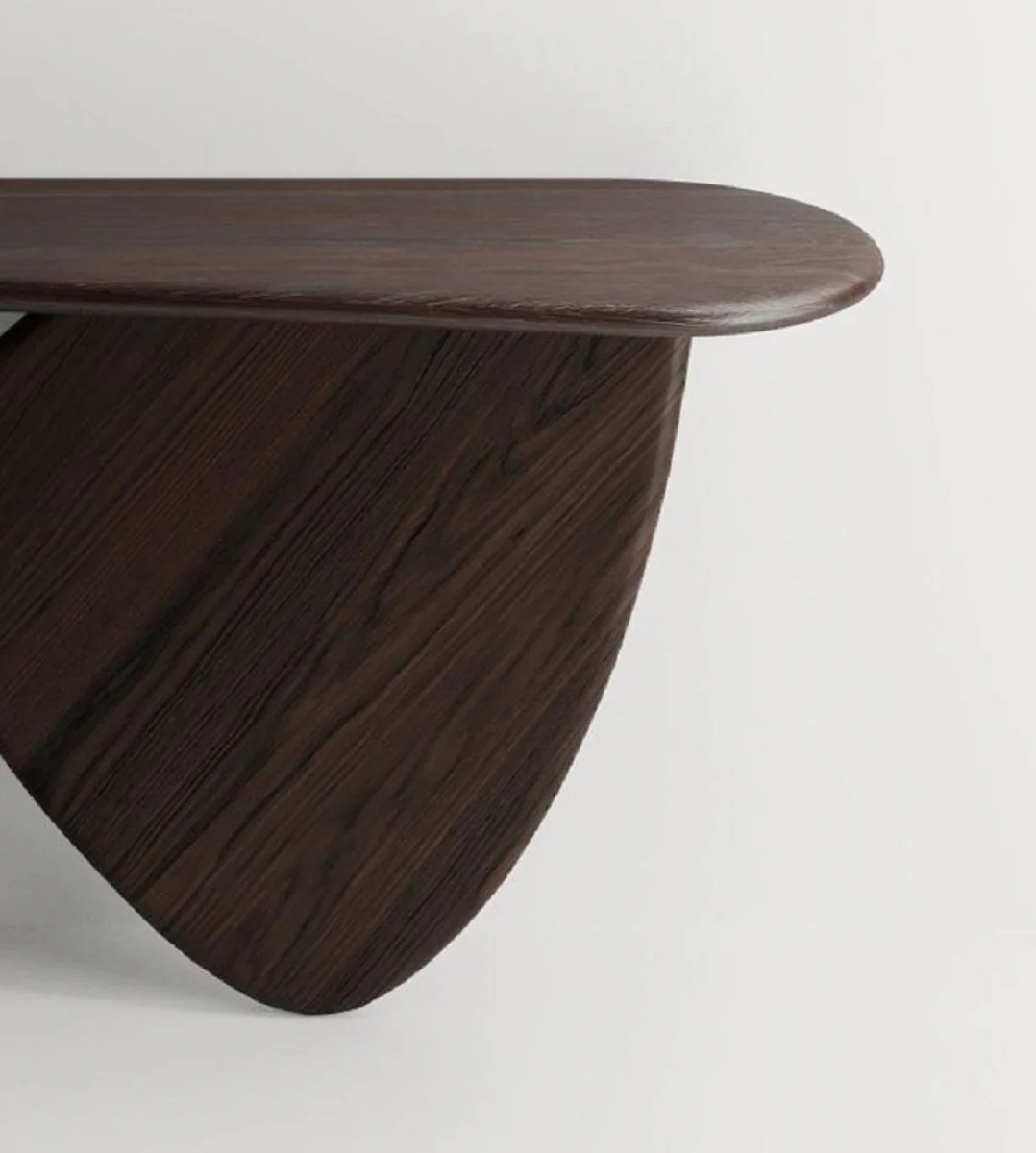 Casa Padrino consola de lujo de madera maciza marr¨®n oscuro 160 x 45 x A. 80 cm - Mesa consola de madera de roble - Muebles de sal¨®n - Muebles de lujo - Interiores de lujo