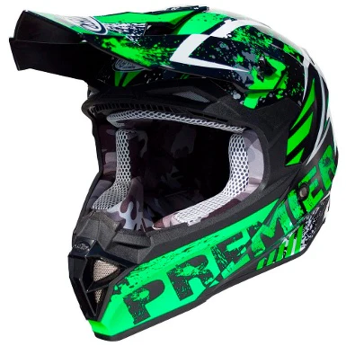 CASCO CROSS / ENDURO PREMIER EXIGE ZX7 NEGRO / VERDE