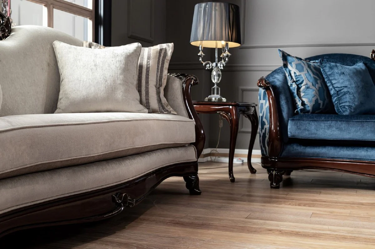 Casa Padrino mesa auxiliar barroco de lujo marron oscuro - Mesa hecha a mano en estilo barroco - Muebles de sal¨®n barrocos - Noble y Magn¨ªfica