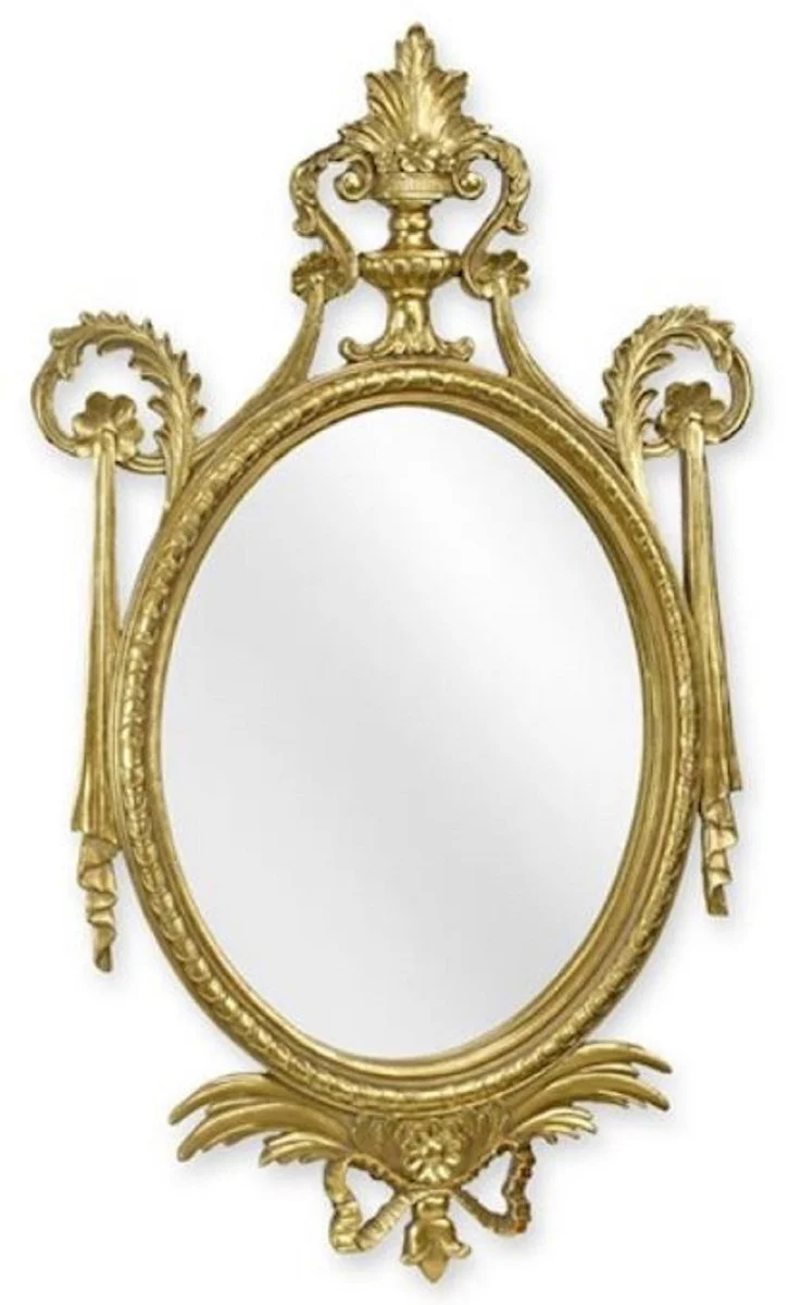 Casa Padrino espejo barroco oro 40 x A. 67,6 cm - Magn¨ªfico espejo de pared de resina de estilo barroco - Muebles barrocos - Noble y magn¨ªfico