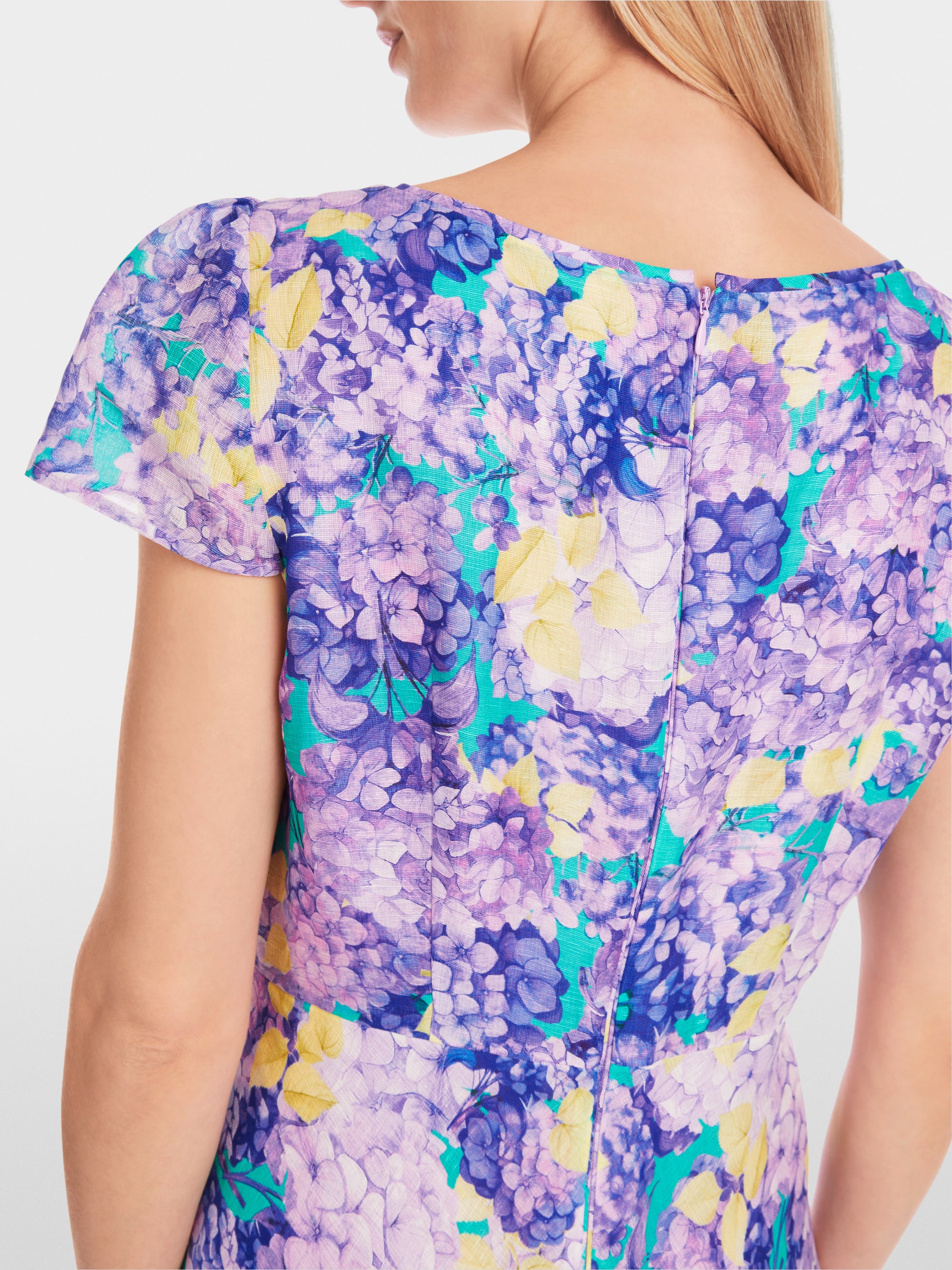 Marc-Cain Fitted floral print midi dress