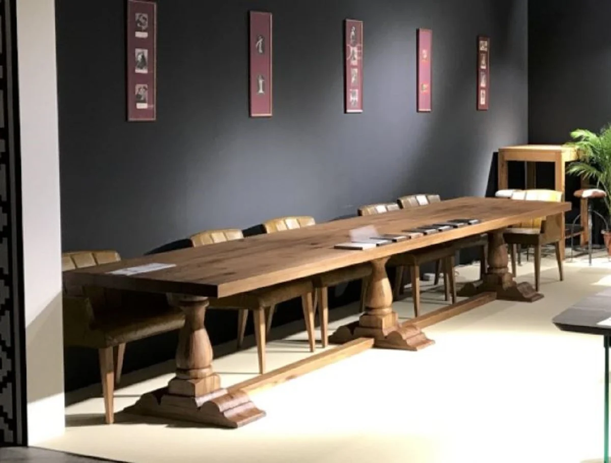 Casa Padrino mesa de comedor da estilo campestre marr¨®n - Diferentes Tama?os - Mesa de cocina de r¨²stica - Muebles de comedor r¨²sticos - Muebles de comedor de estilo campestre