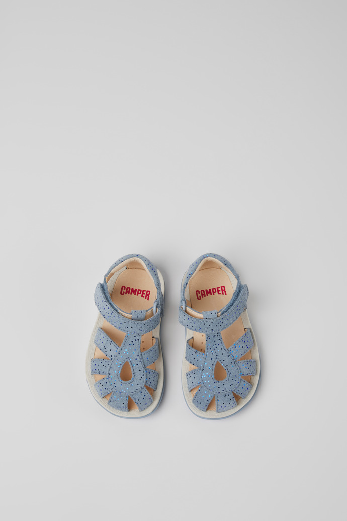 Bicho Blue nubuck sandals for boys