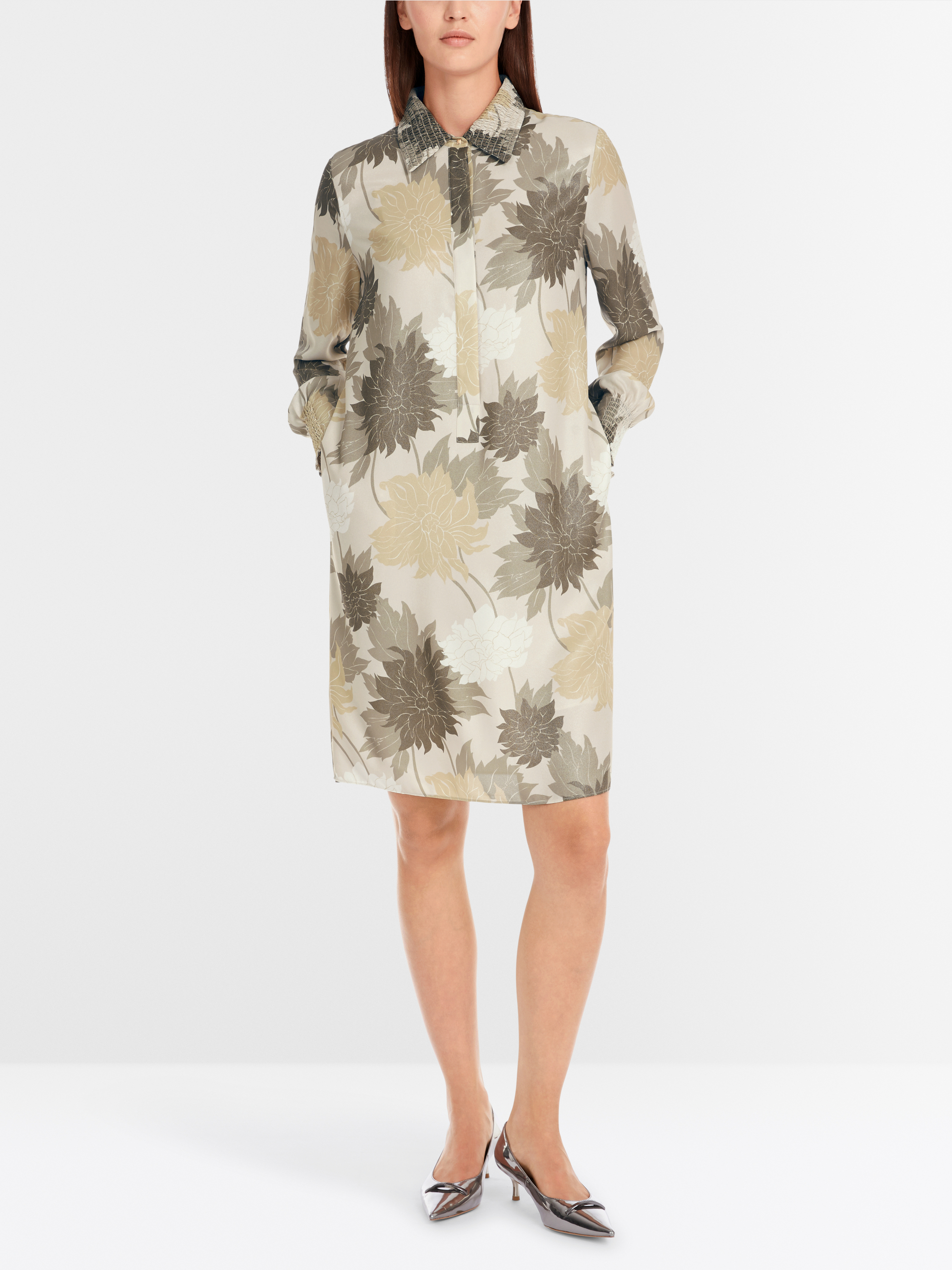 Marc-Cain Rethink Together dress with smocking details