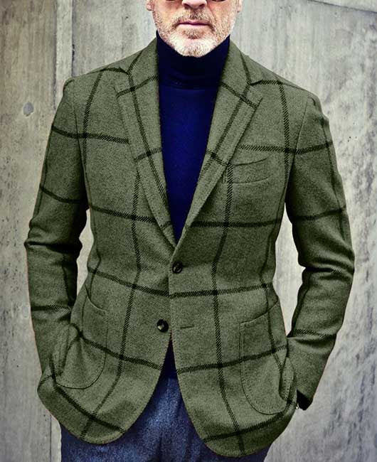 Single Breasted Buttoned Blazer