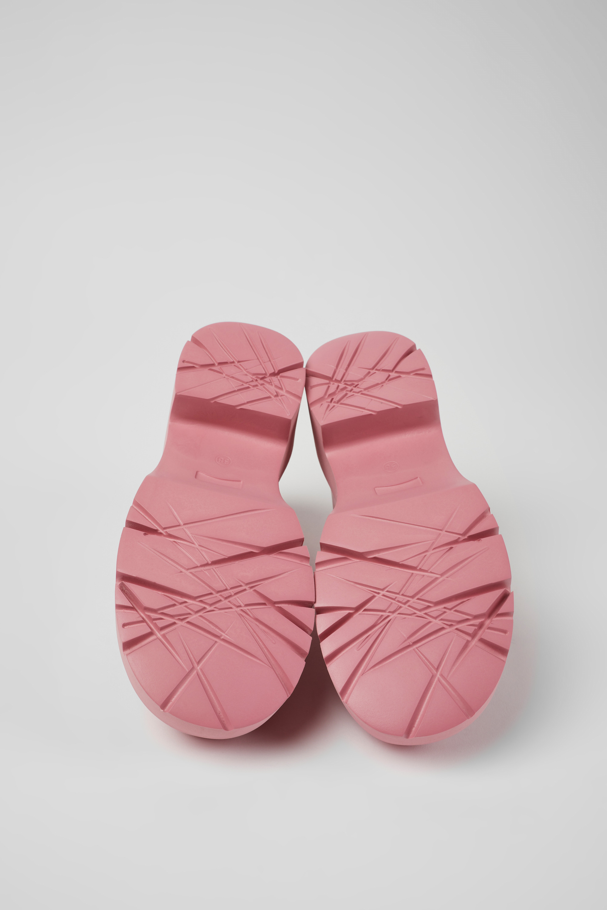 Milah - Pink leather loafers for women