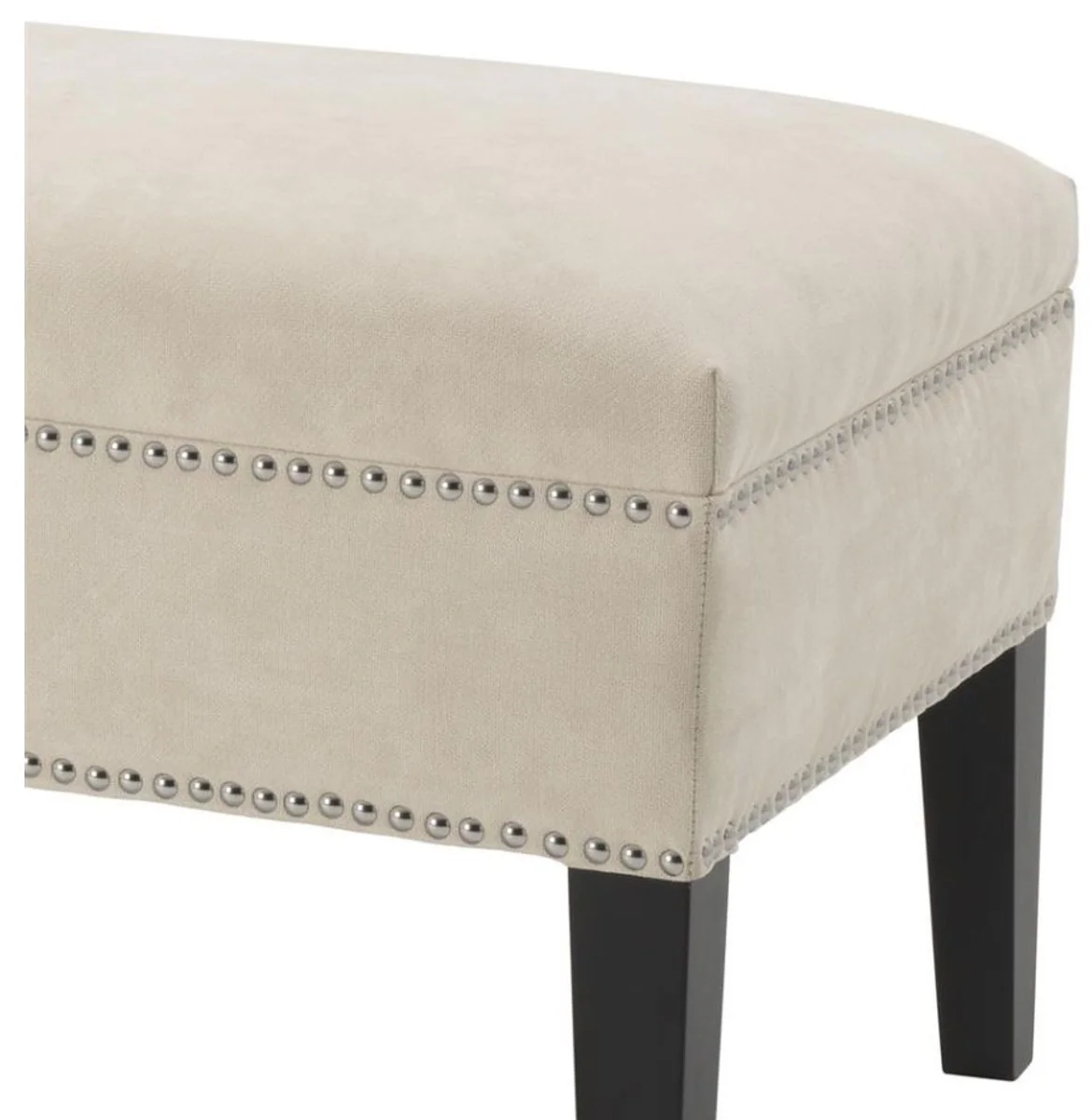 Casa Padrino asiento de lujo color natural de 140 x 50 x H. 45 cm - Muebles de diseño