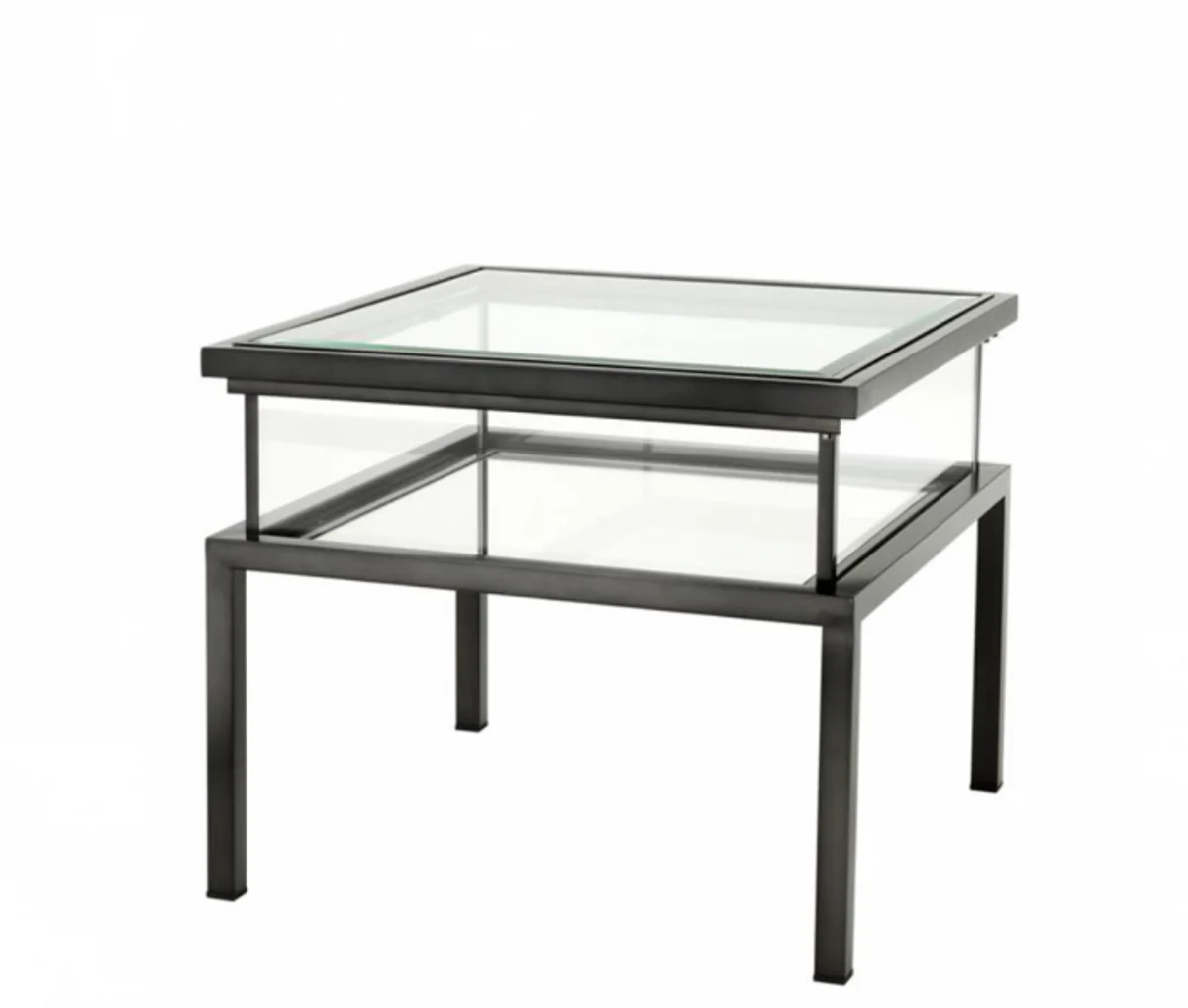 Casa Padrino luxury art deco designer side table bronze 65 x 65 x H. 55.5 cm - Luxury Collection