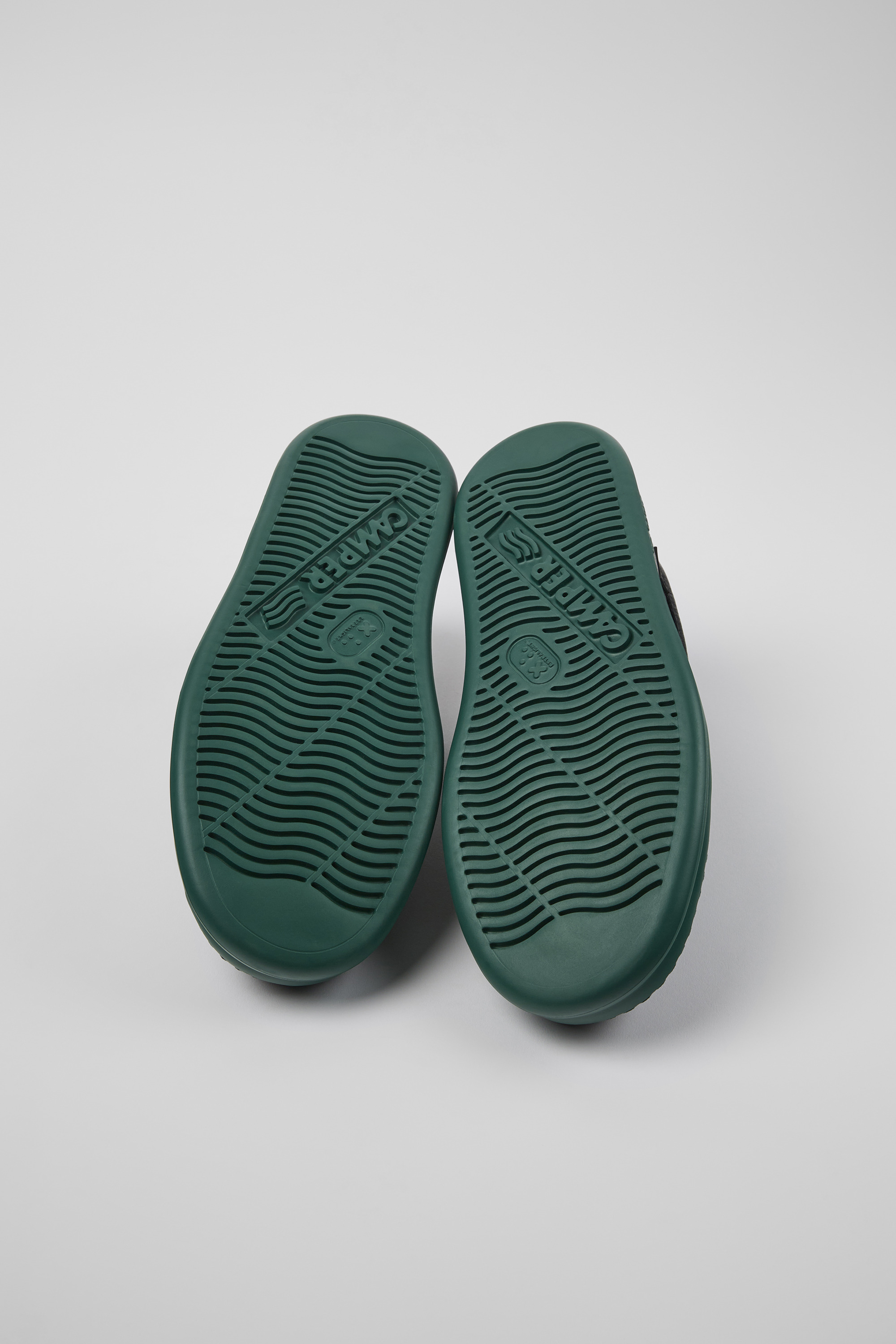 Runner - Black leather sneakers for men