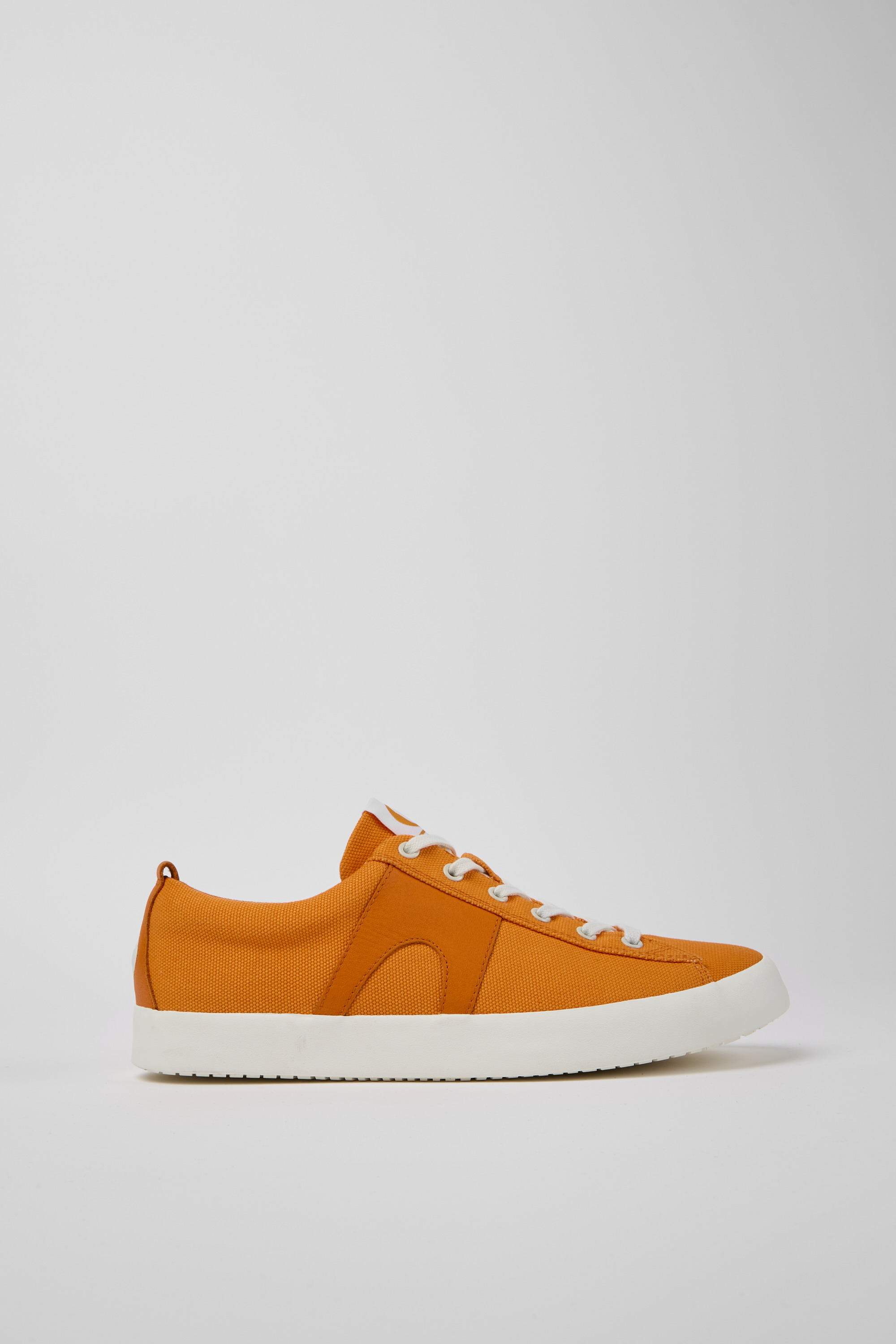 Imar - Orange leather sneakers for men